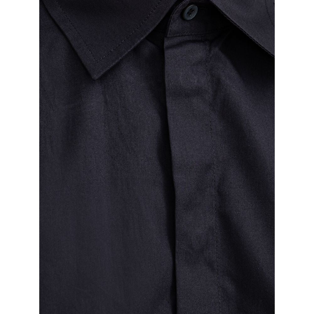 Dolce & Gabbana dark blue cotton shirt-3