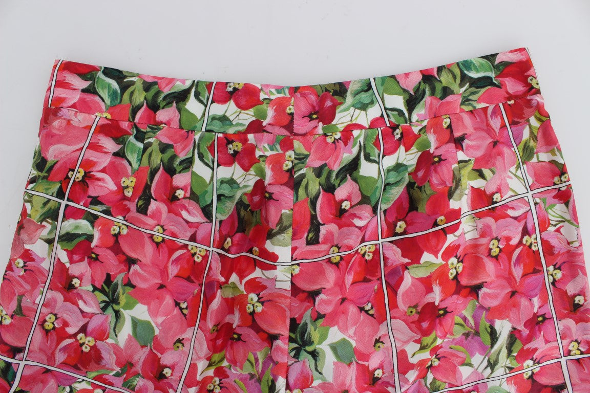 Dolce & Gabbana Multicolor Floral Knie Capris Shorts Hosen-6