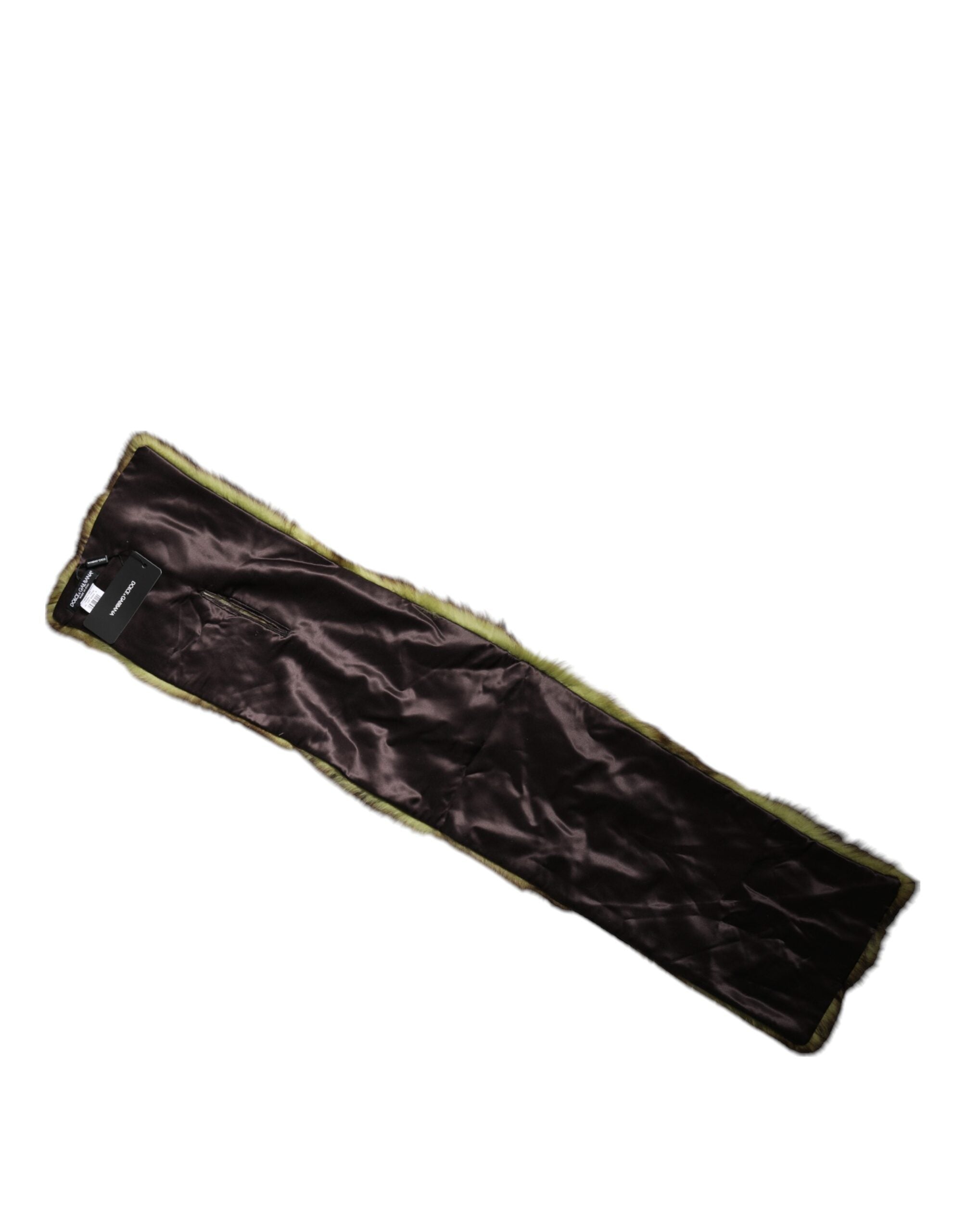 Dolce & Gabbana Multicolor Fur Scarf Neck Wrap Cover Collar Scarf-3