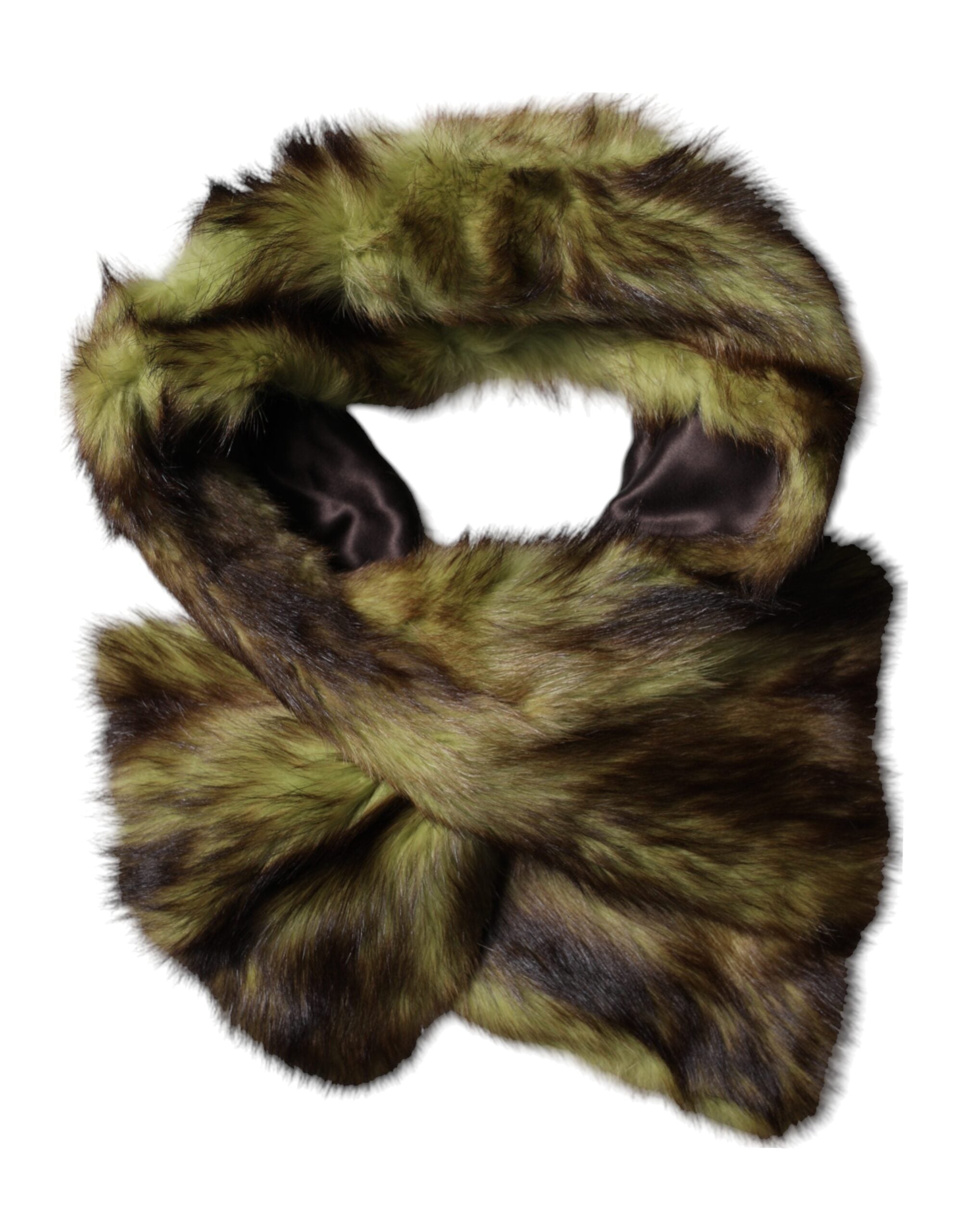 Dolce & Gabbana Multicolor Fur Scarf Neck Wrap Cover Collar Scarf-4
