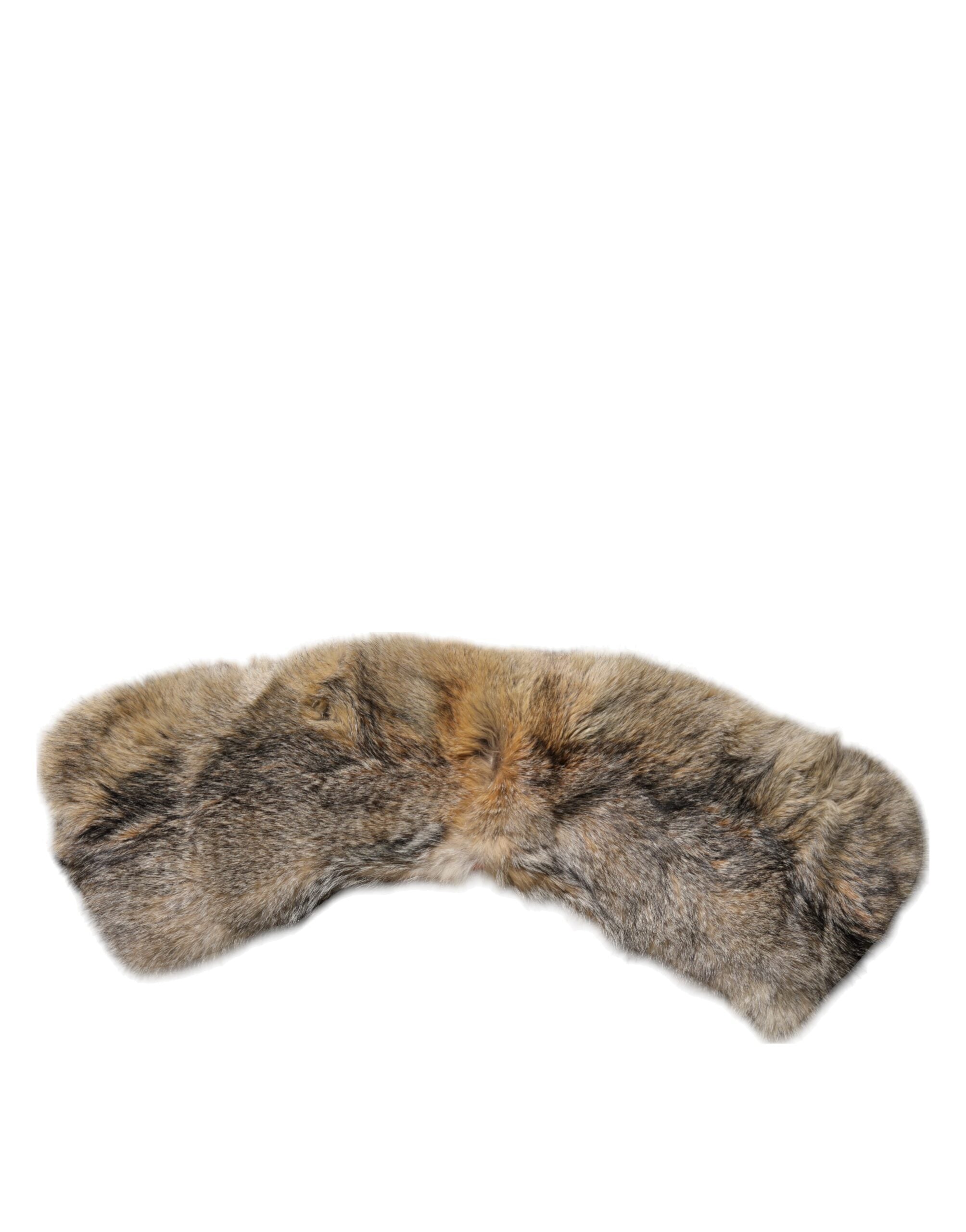 Dolce & Gabbana Brown Fur Shoulder Collar Neck Wrap Scarf-4