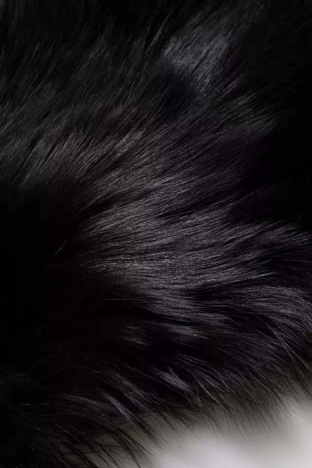 Dolce & Gabbana Black Fox Fur Neck Warmer Winter Scarf-7