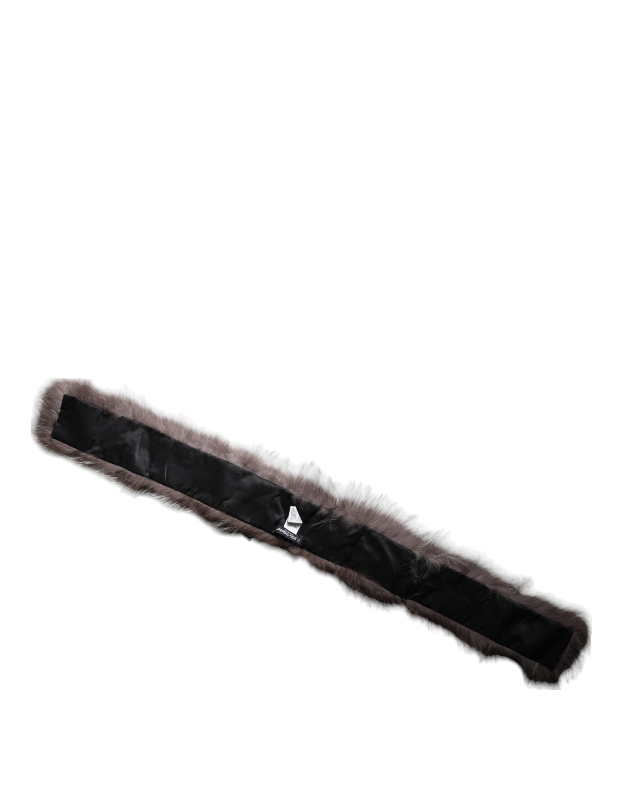 Dolce & Gabbana Grey Fox Fur Neck Wrap Warm Winter Scarf-6