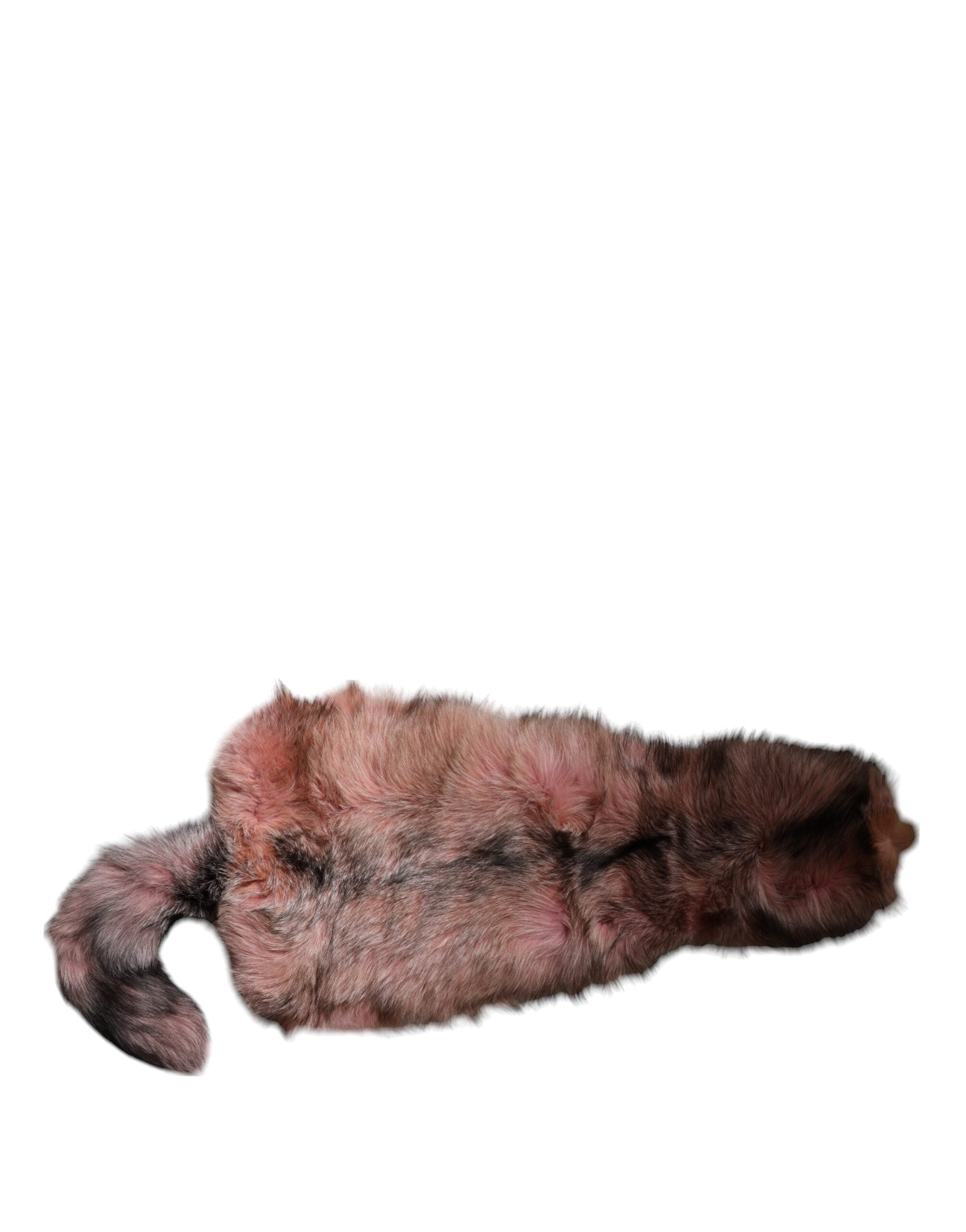 Dolce & Gabbana Pink Frost Fox Fur Neck Warmer Winter Scarf-5