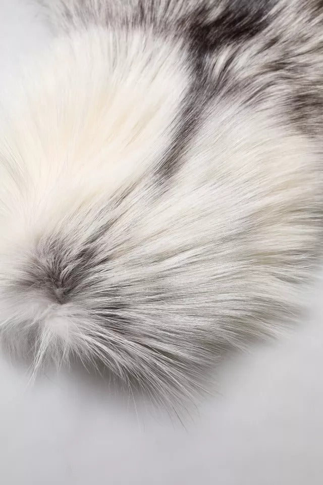 Dolce & Gabbana White Fox Fur Neck Wrap Warm Winter Scarf-8