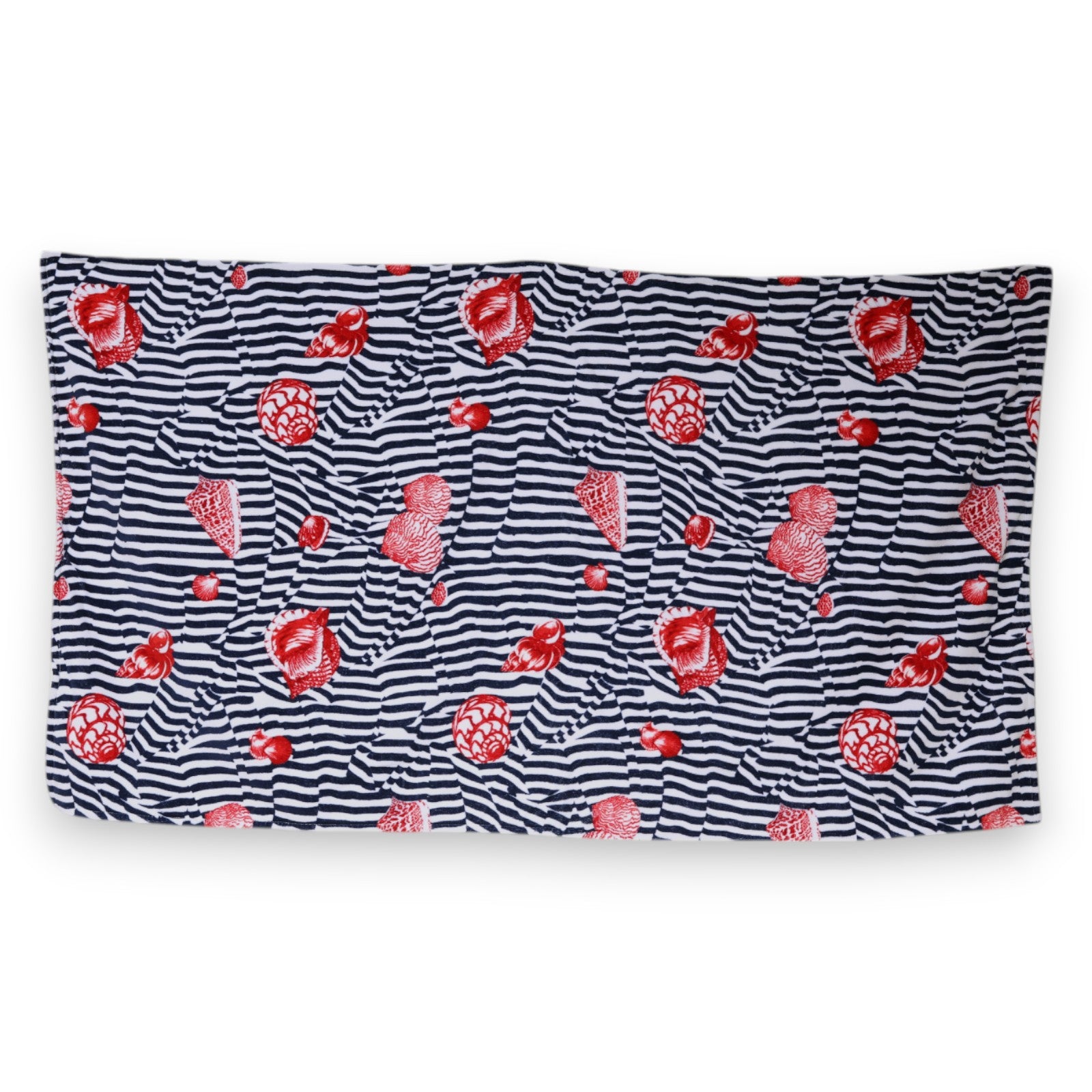 Dolce & Gabbana Multicolor Stripes Seashells Beach Towel-1