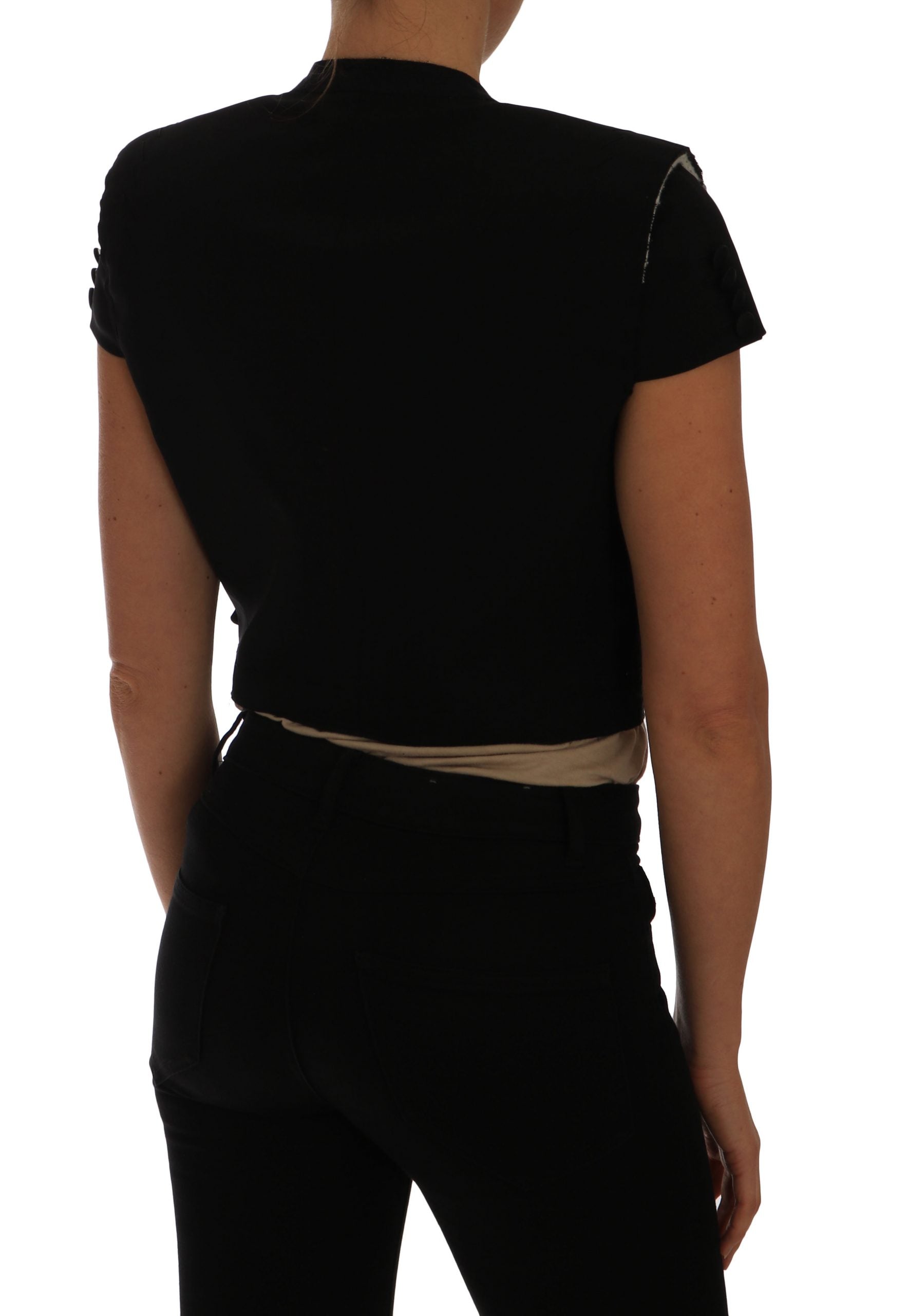 Chaqueta blazer corta negra de Dolce & Gabbana-2