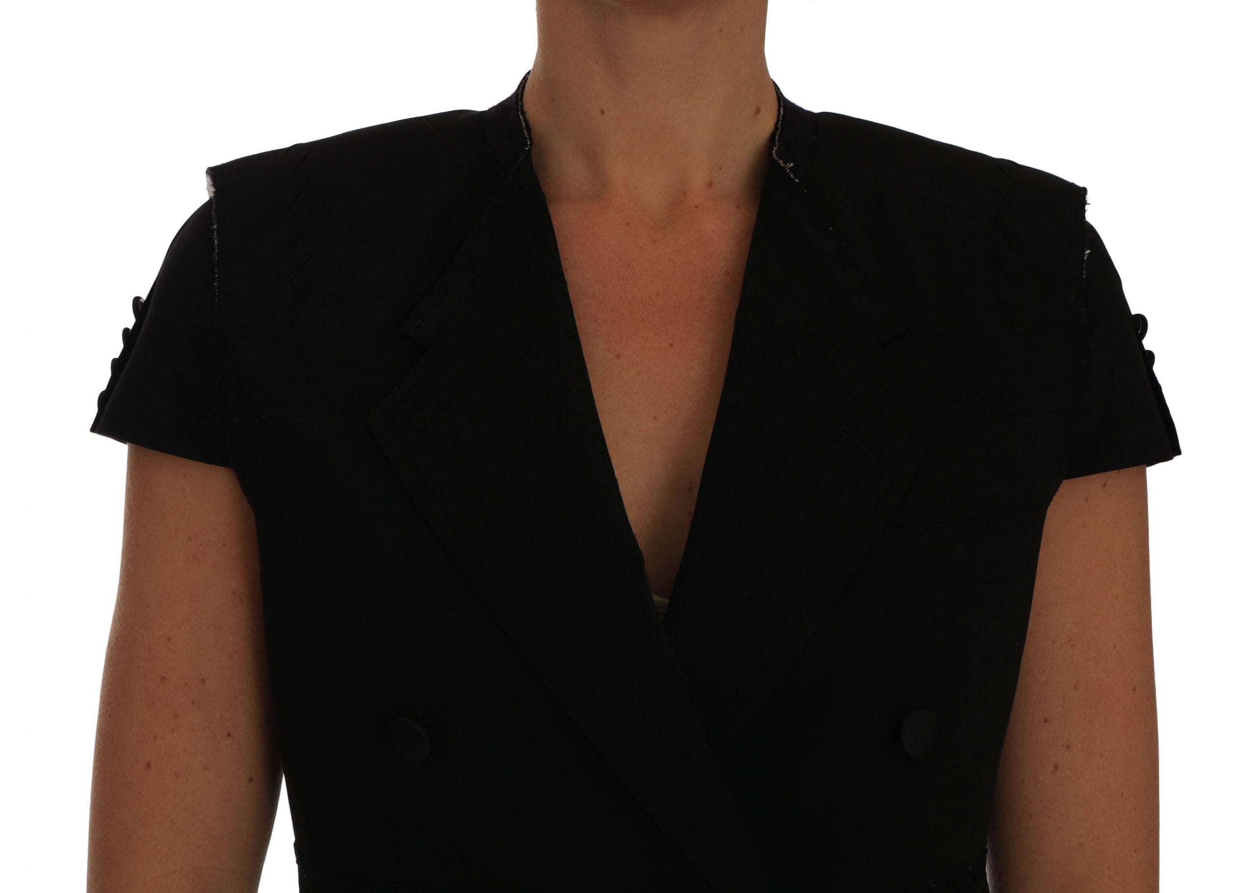 Chaqueta blazer corta negra de Dolce & Gabbana-3