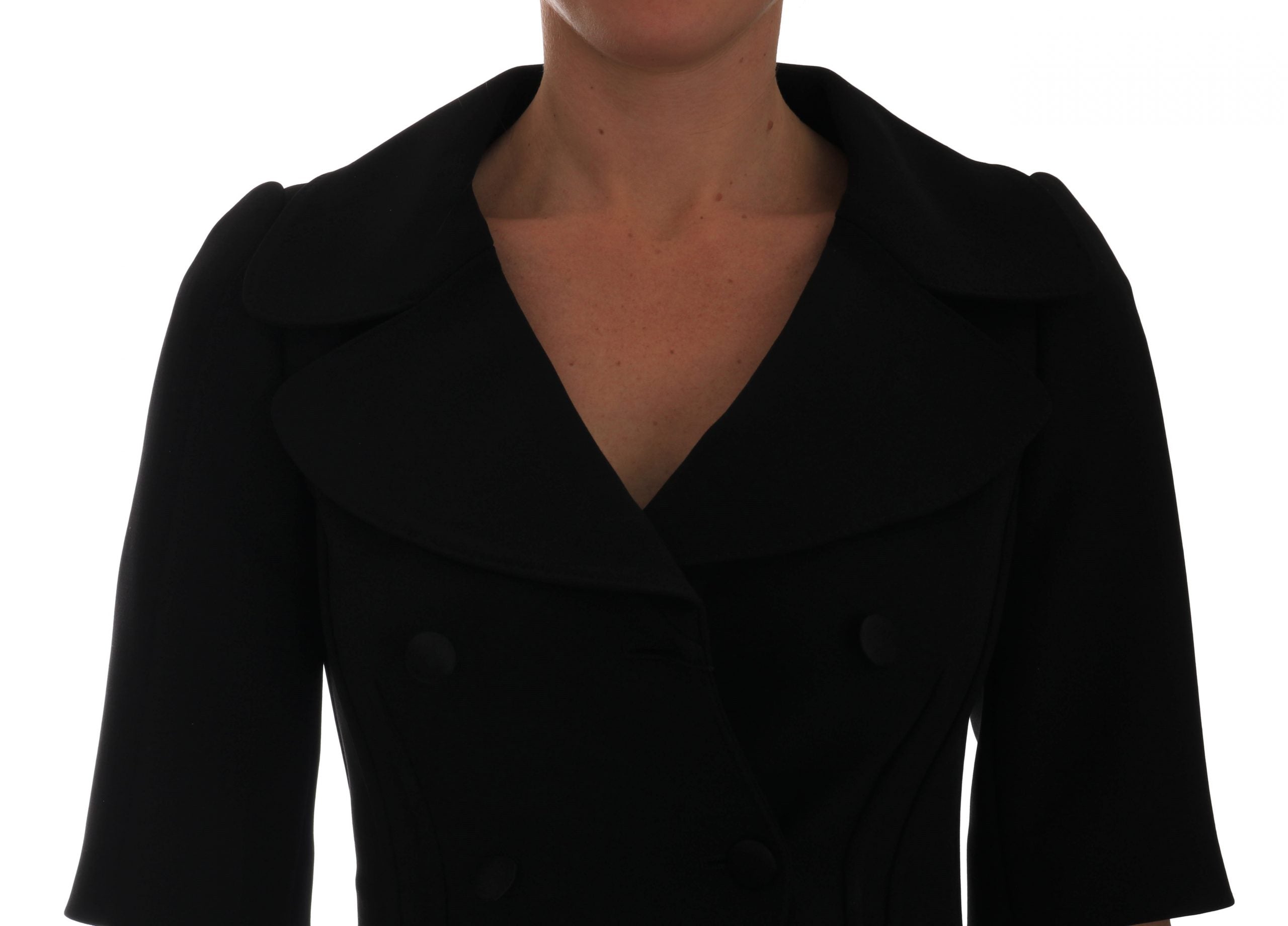 Dolce & Gabbana Schwarzer Kurzer Croped Jacket Blazer-3