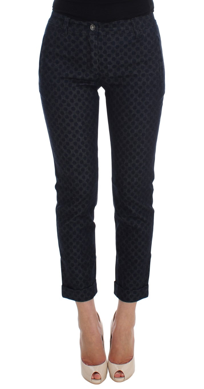 Dolce & Gabbana Gepunktete schmale Caprihose-1