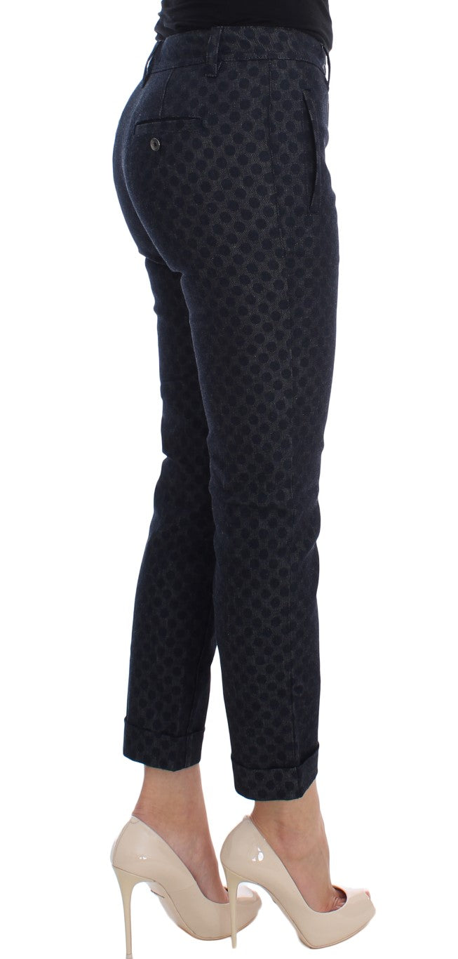 Dolce & Gabbana Gepunktete schmale Caprihose-4