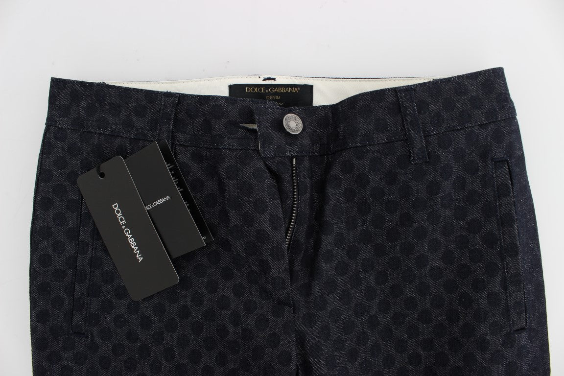 Dolce & Gabbana Gepunktete schmale Caprihose-5