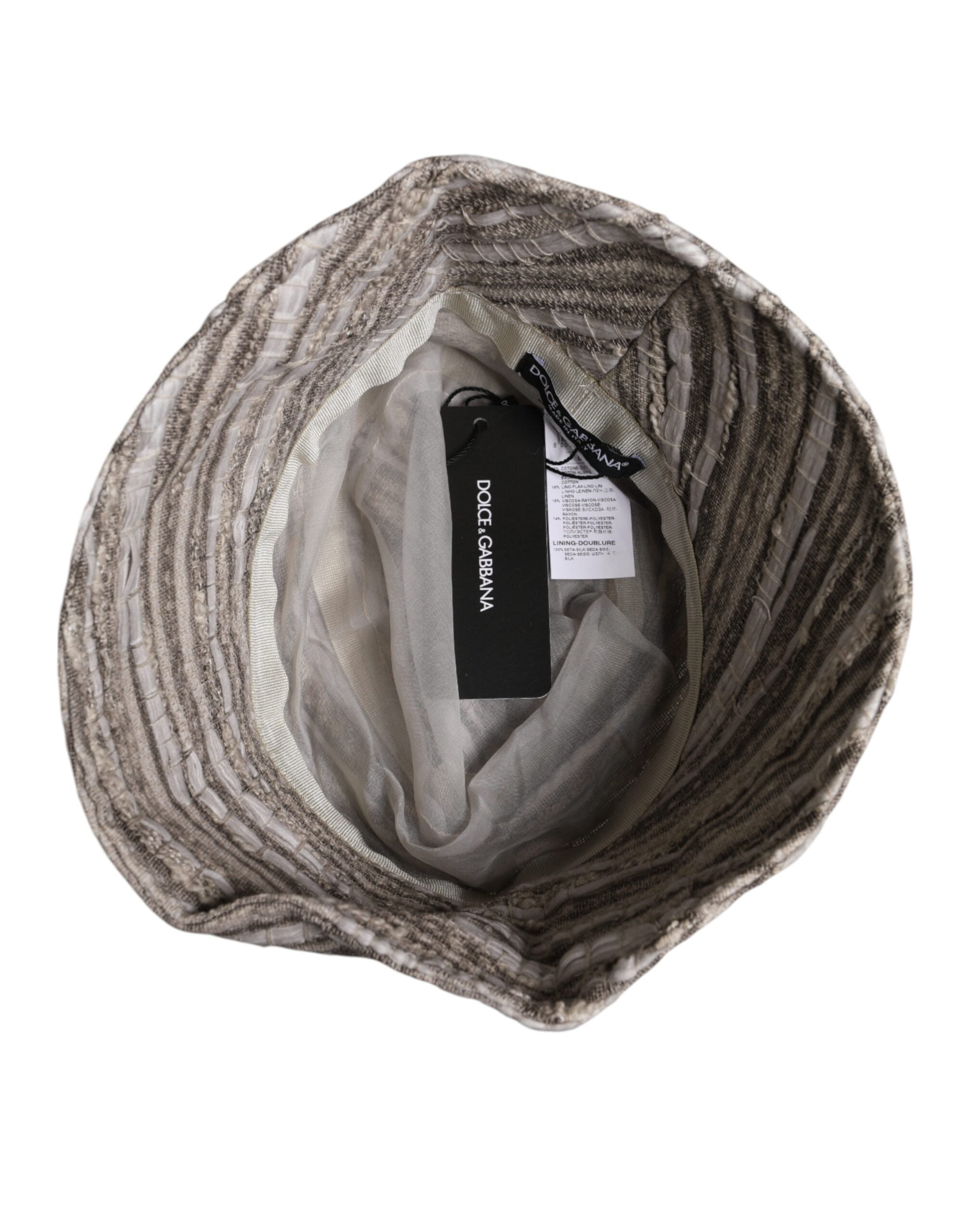 Dolce & Gabbana multicoloured striped cotton bucket cap-5
