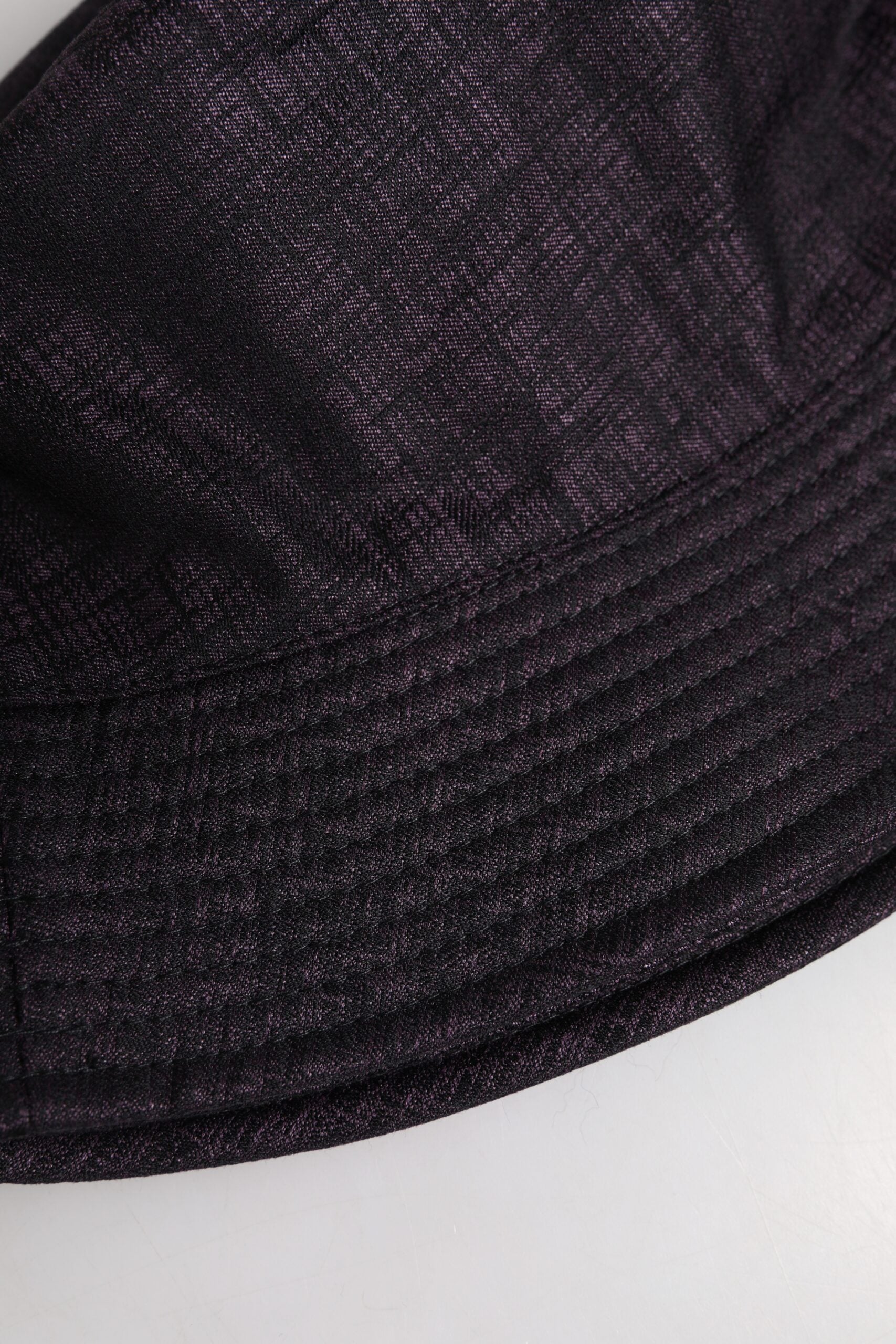 Dolce & Gabbana Black Nylon Bucket Hat with Wide Brim-6