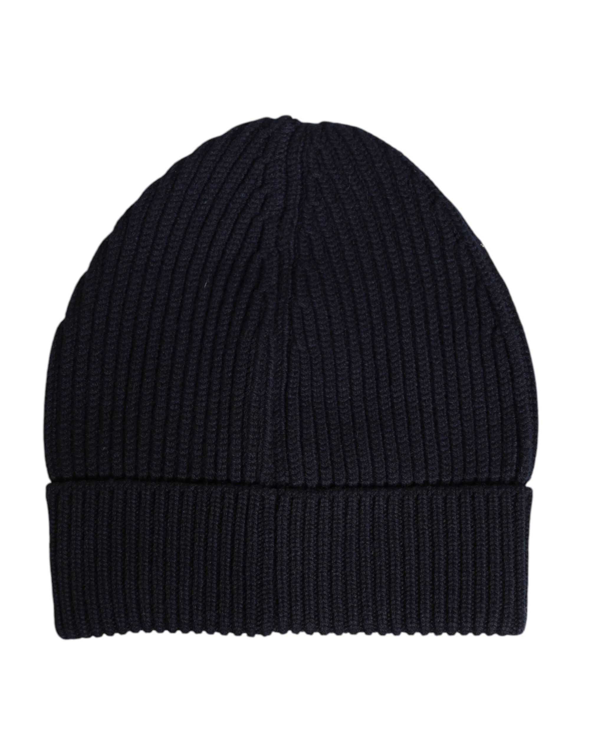 Dolce & Gabbana Schwarze Kaschmir-Strickmütze Winter Beanie-2