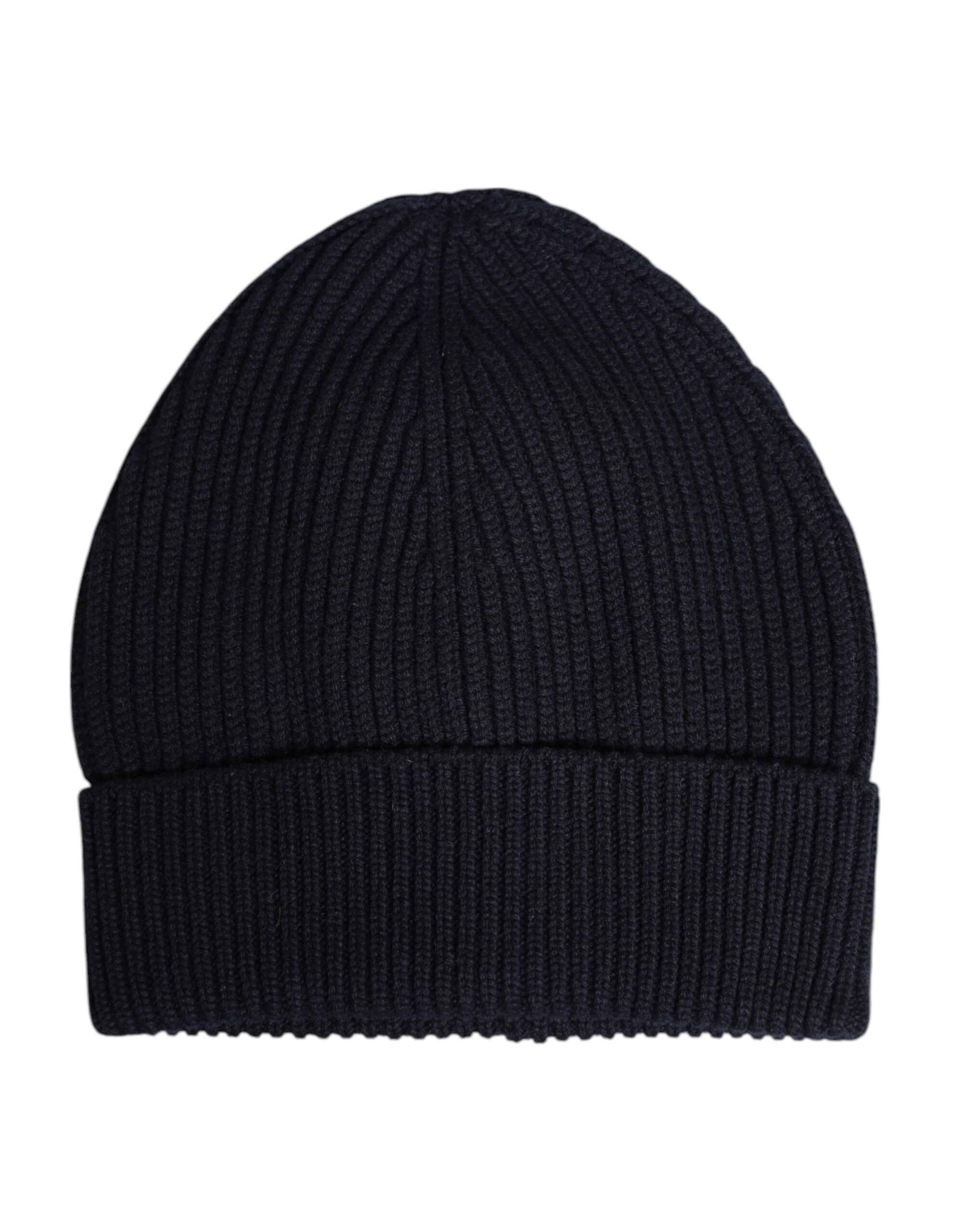 Dolce & Gabbana Schwarze Kaschmir-Strickmütze Winter Beanie-3