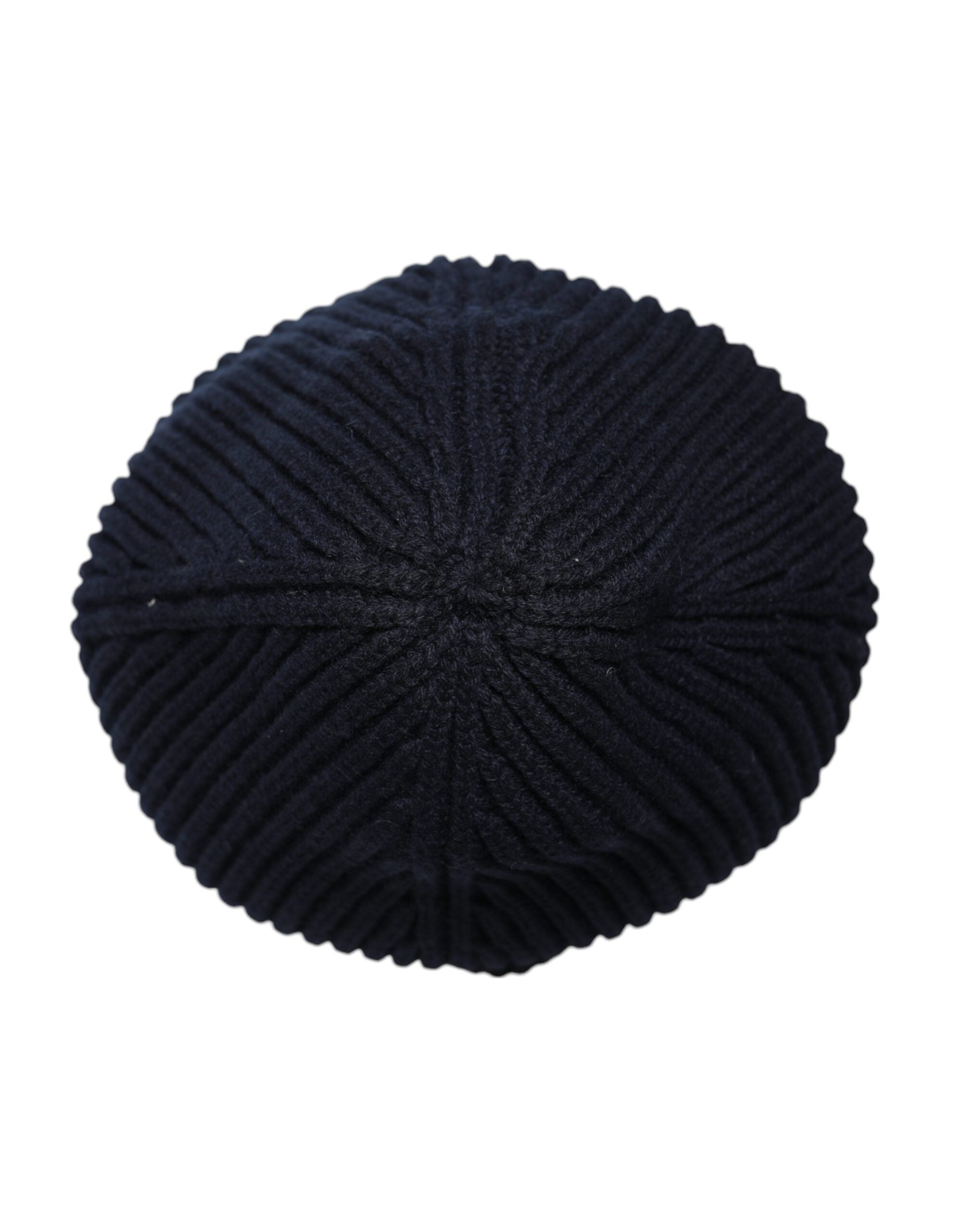 Dolce & Gabbana Schwarze Kaschmir-Strickmütze Winter Beanie-5