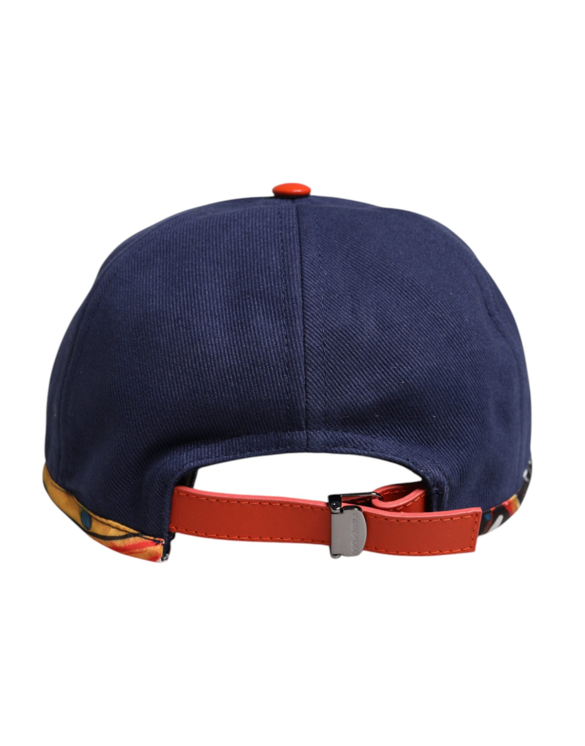 Dolce & Gabbana baseball cap in blue cotton with 6 panels-4