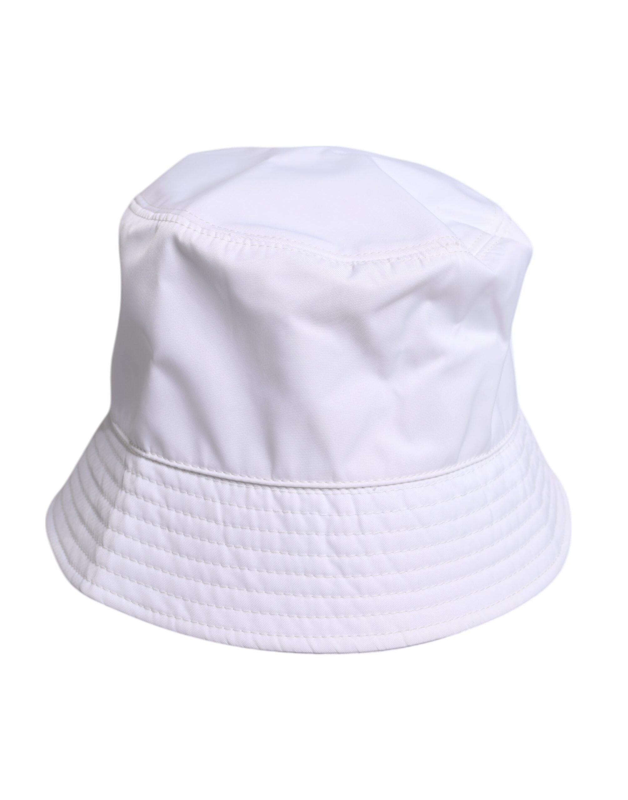 Dolce & Gabbana White Cotton Bucket Hat with Wide Brim-4