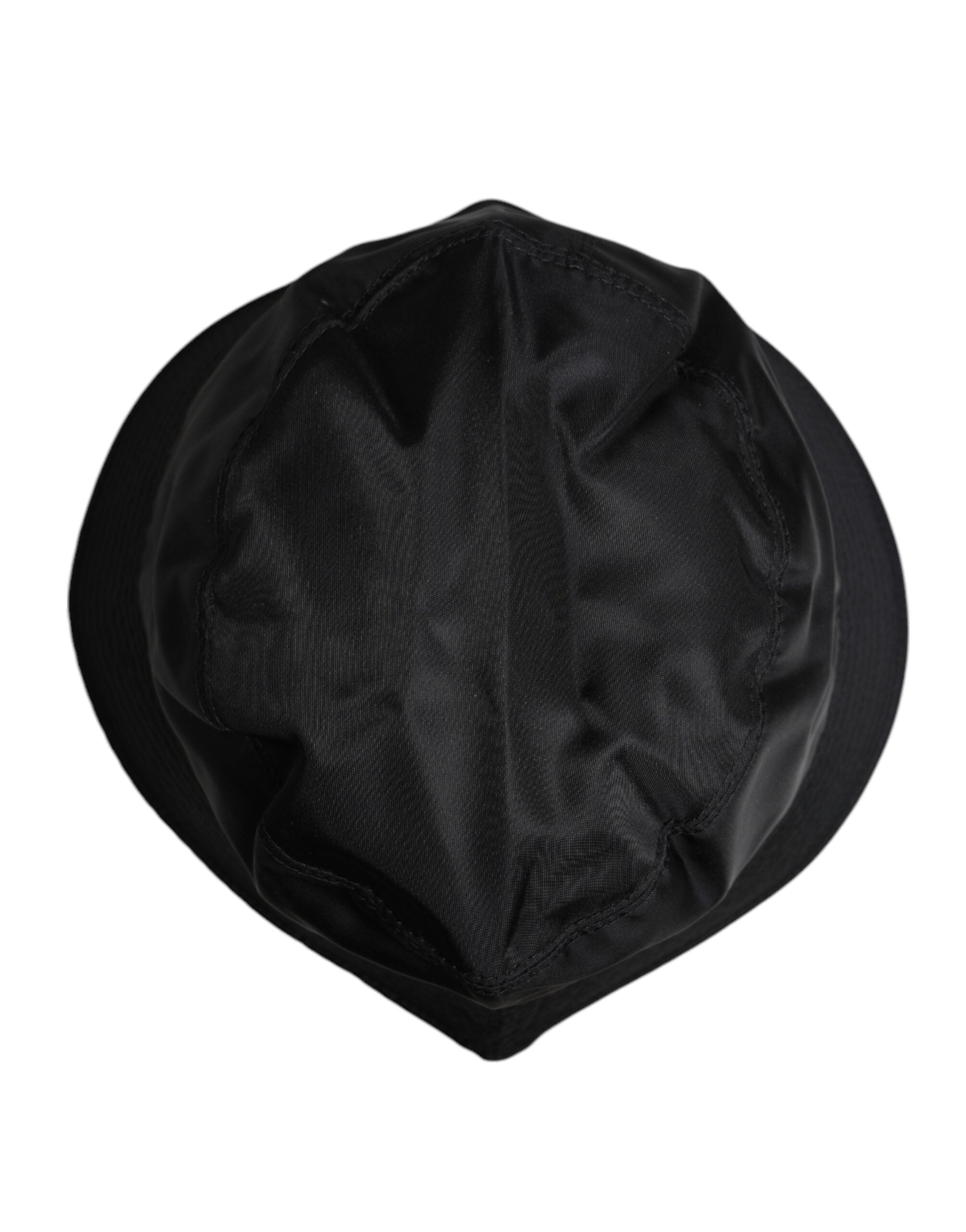 Sombrero de pescador de algodón negro con ala ancha de Dolce & Gabbana-5