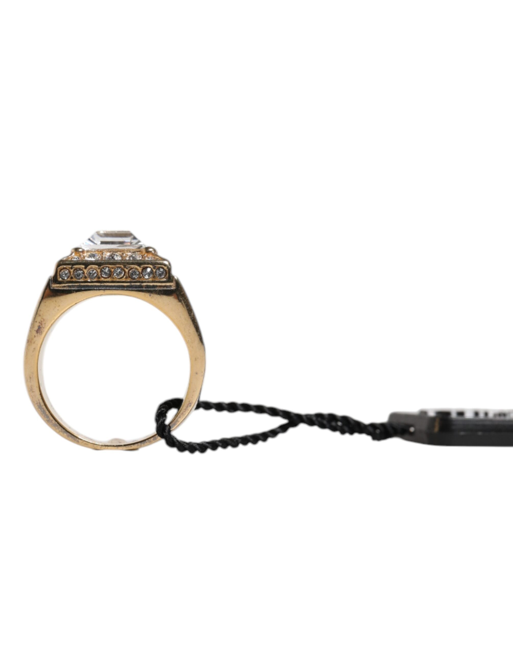 Dolce & Gabbana Gold-tone Sterling Silver 925 Crystal Ring-2