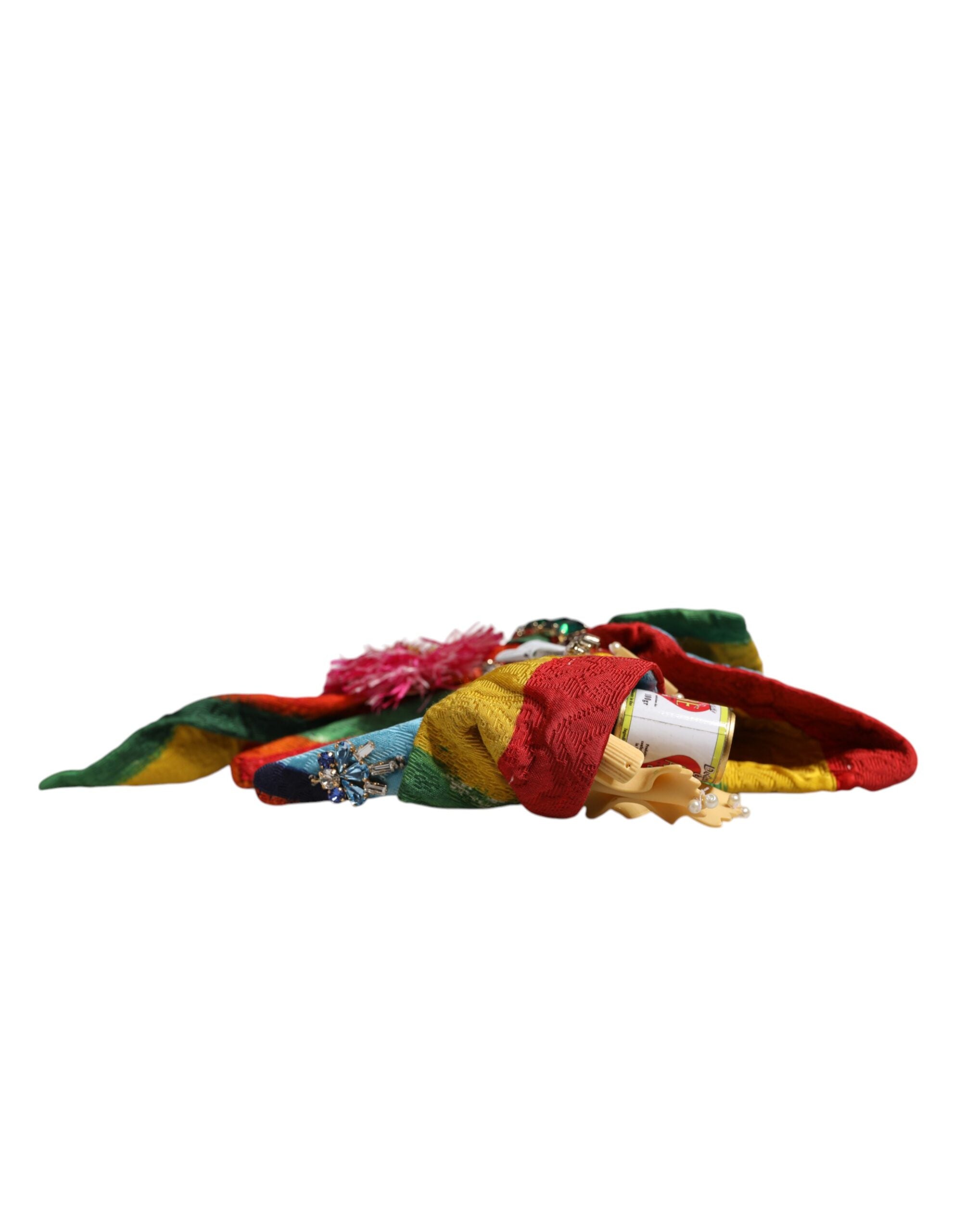 Diadema tipo tiara con cristales florales multicolores de Dolce & Gabbana-7