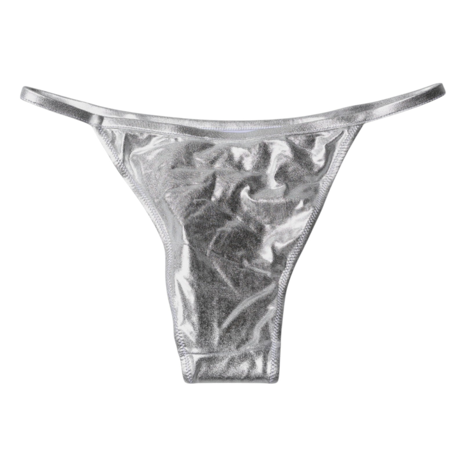 Dolce & Gabbana Silberne Polyester Strandbekleidung Bikiniunterteil Badebekleidung-5