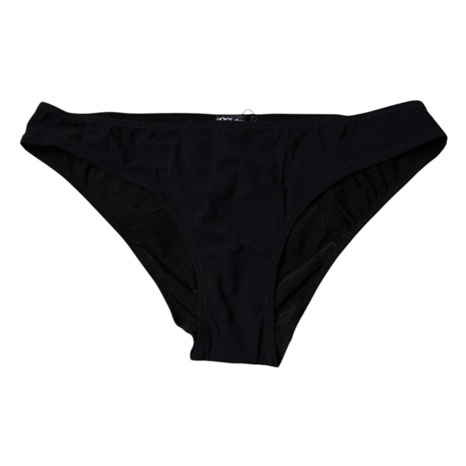 Dolce & Gabbana Black Nylon Stretch Mid Waist Panty Underwear-3