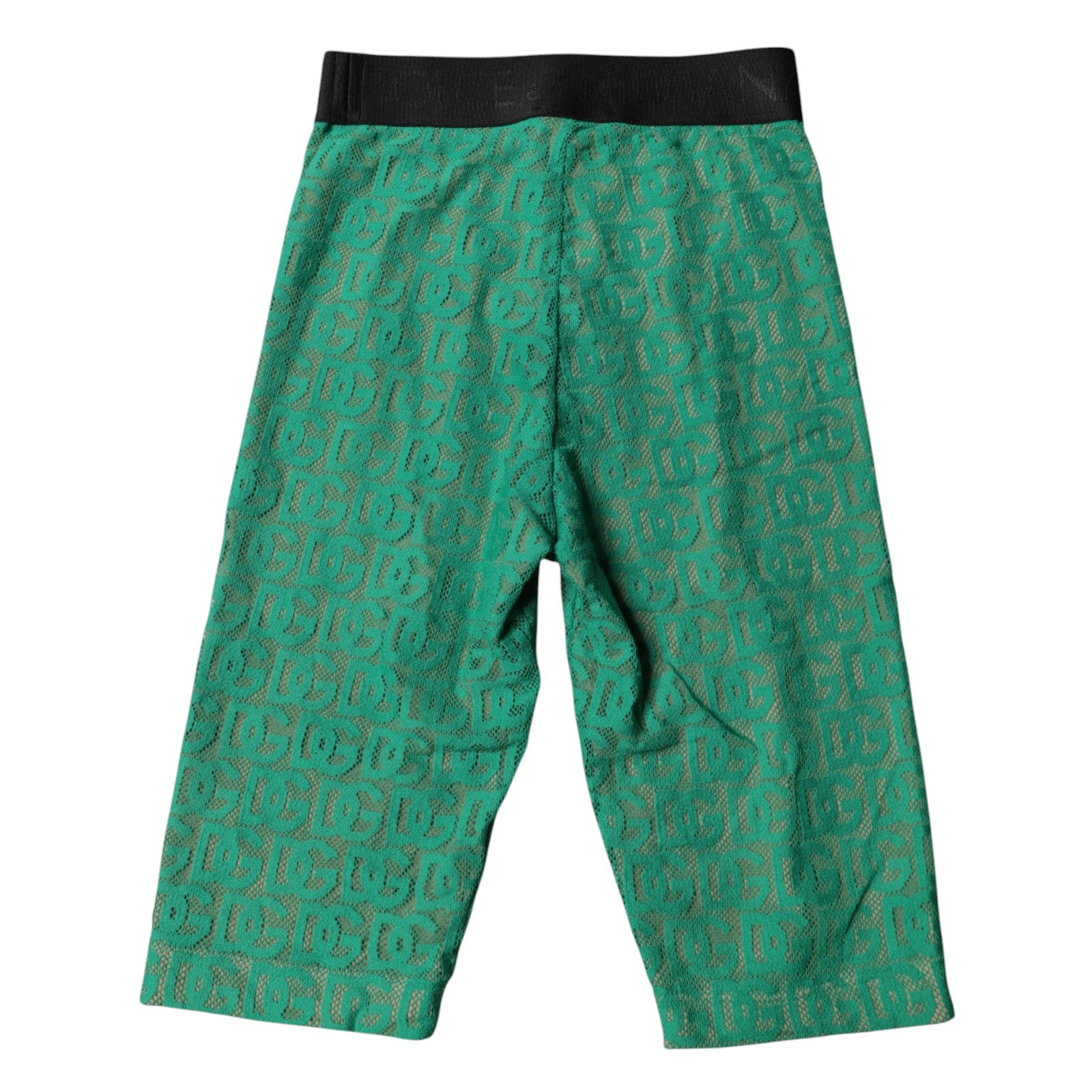 Dolce & Gabbana Grüne Logo-Monogramm-Kurzstrumpfhose Unterwäsche-5