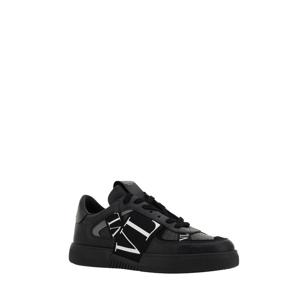 Valentino Garavani Black VL7N Leather Sneakers-2
