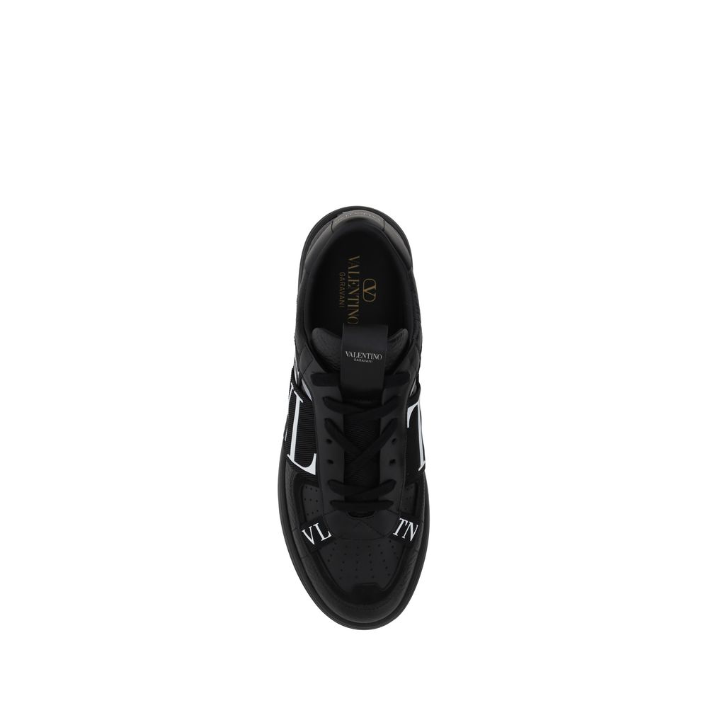 Valentino Garavani Black VL7N Leather Sneakers-4