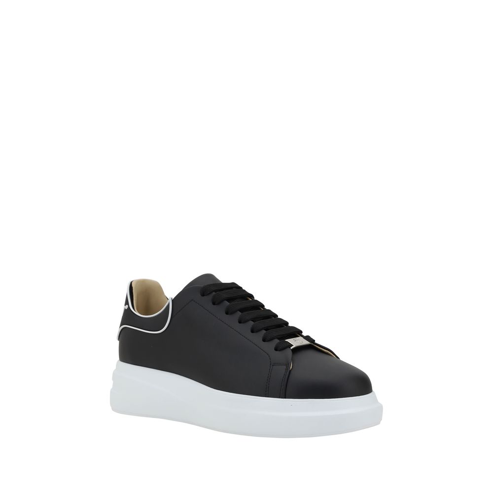 Zapatillas bajas de goma negras Philipp Plein-2
