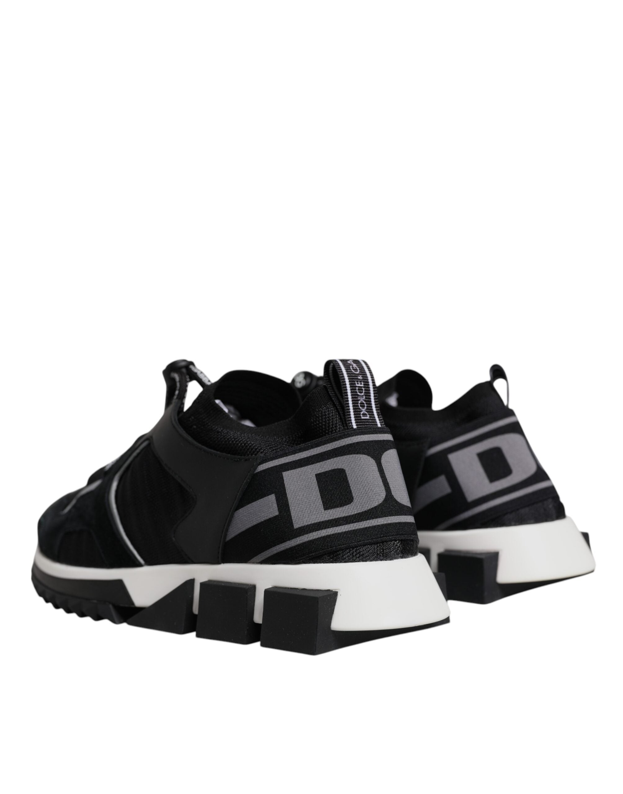 Dolce & Gabbana Black Mesh Sorrento Trekking Sneakers Shoes-4