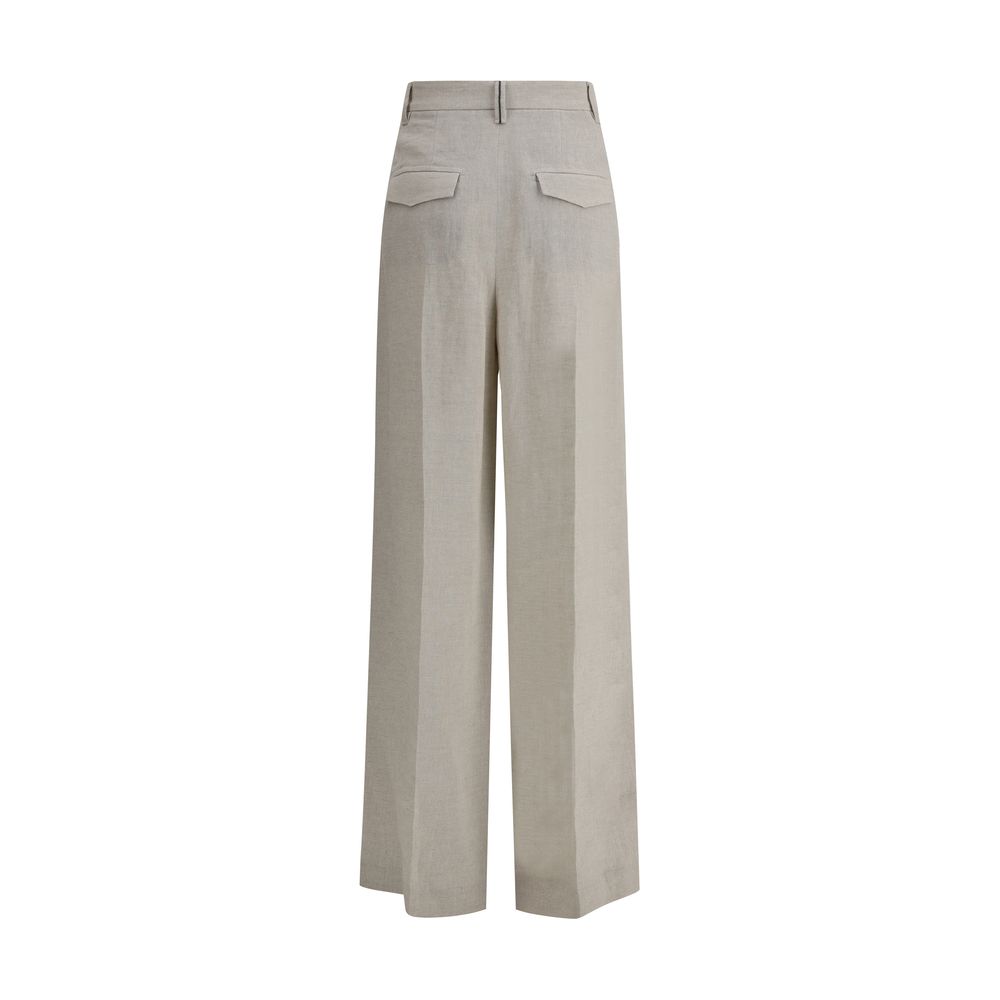 Pantalón Brunello Cucinelli de lino-2