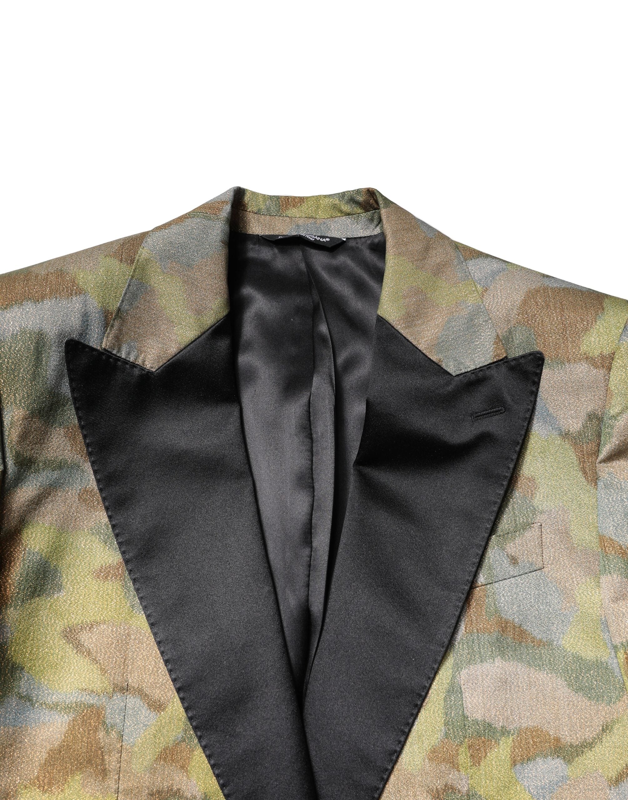 Dolce & Gabbana Multicolor Camouflage SICILIA 3-Piece Suit-8