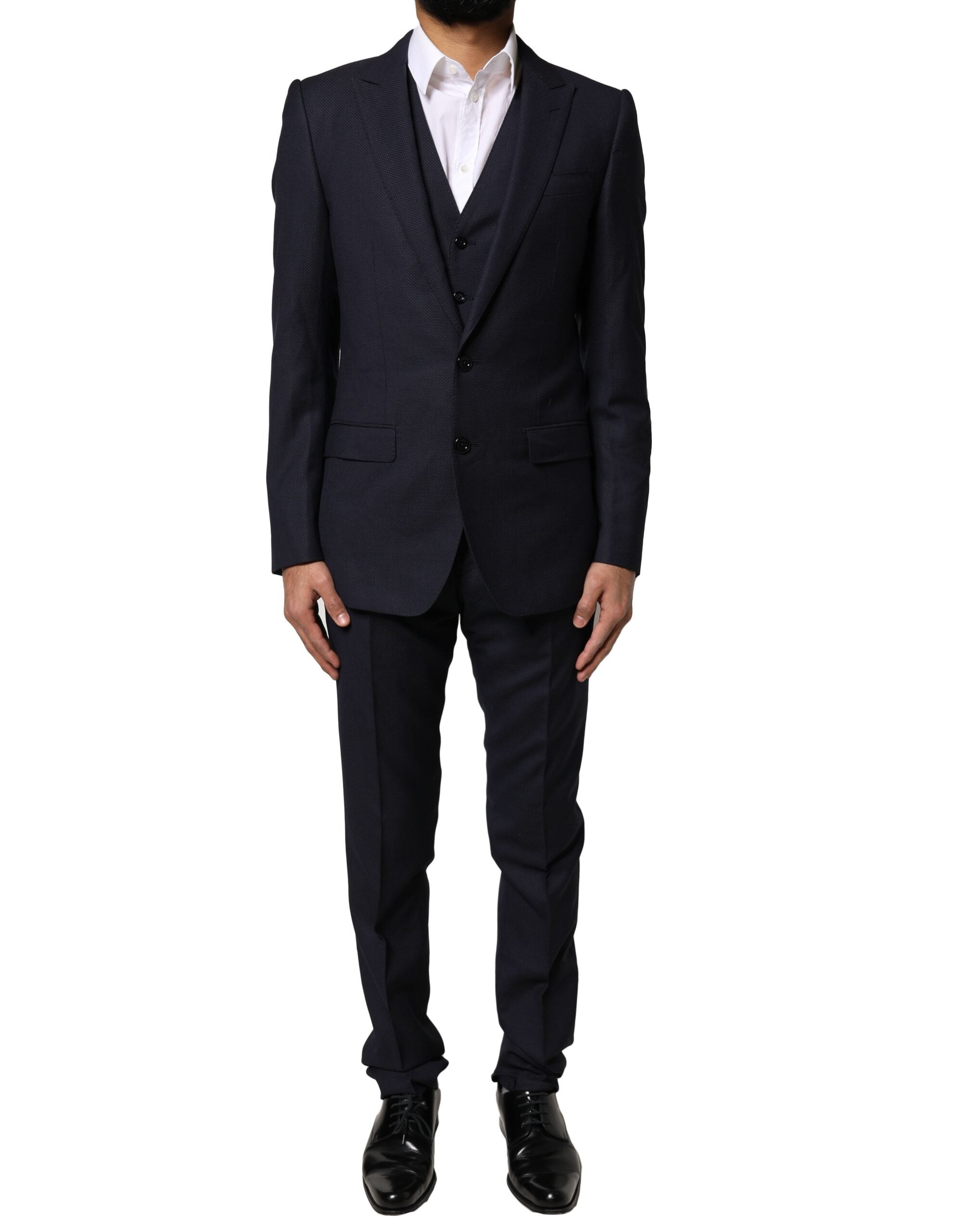 Traje formal de tres piezas MARTINI de fantasía negra de Dolce & Gabbana-1