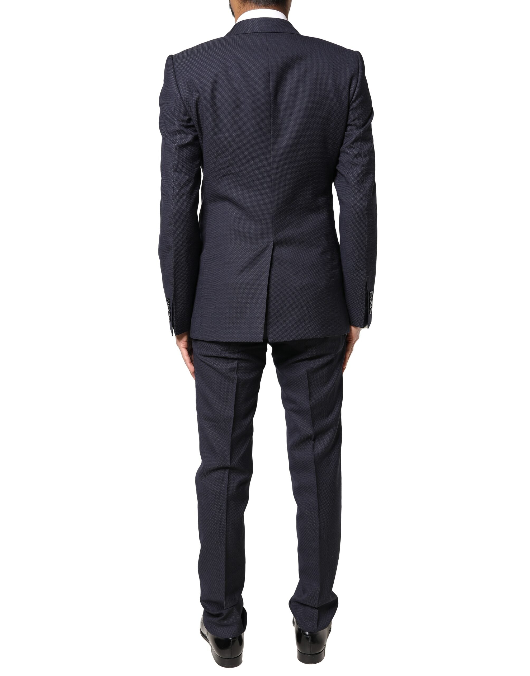 Traje formal de tres piezas MARTINI de fantasía negra de Dolce & Gabbana-4