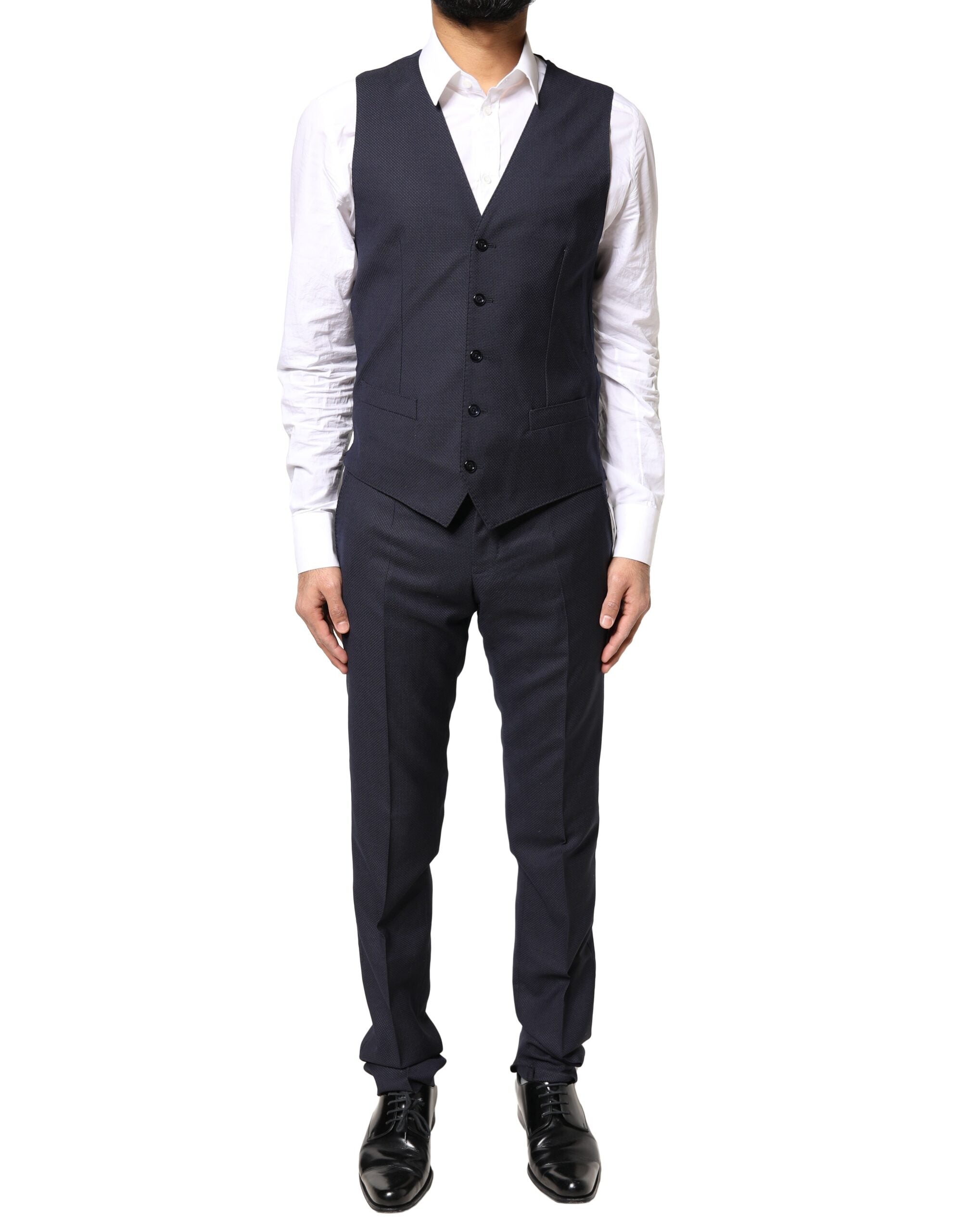Traje formal de tres piezas MARTINI de fantasía negra de Dolce & Gabbana-5