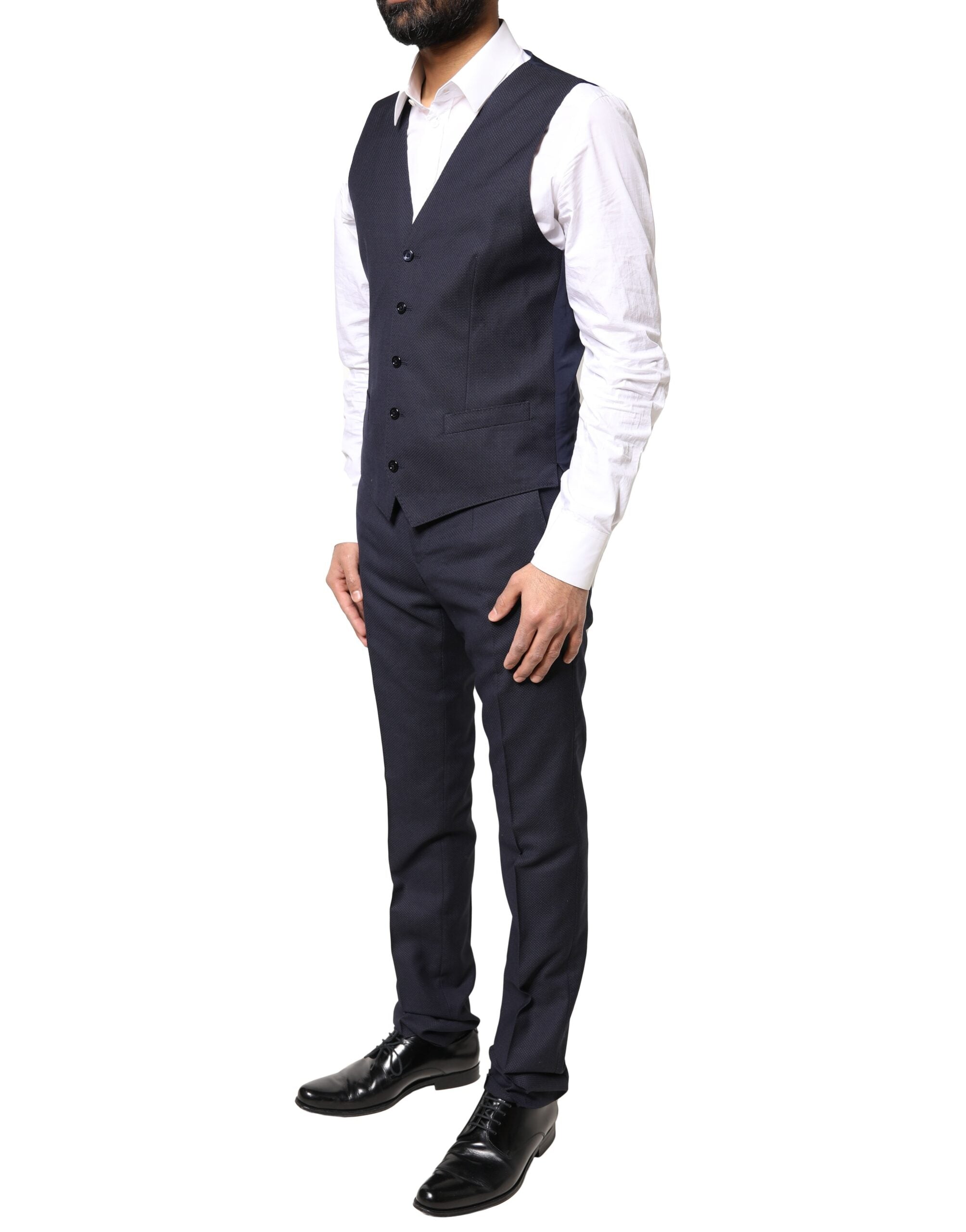 Traje formal de tres piezas MARTINI de fantasía negra de Dolce & Gabbana-6