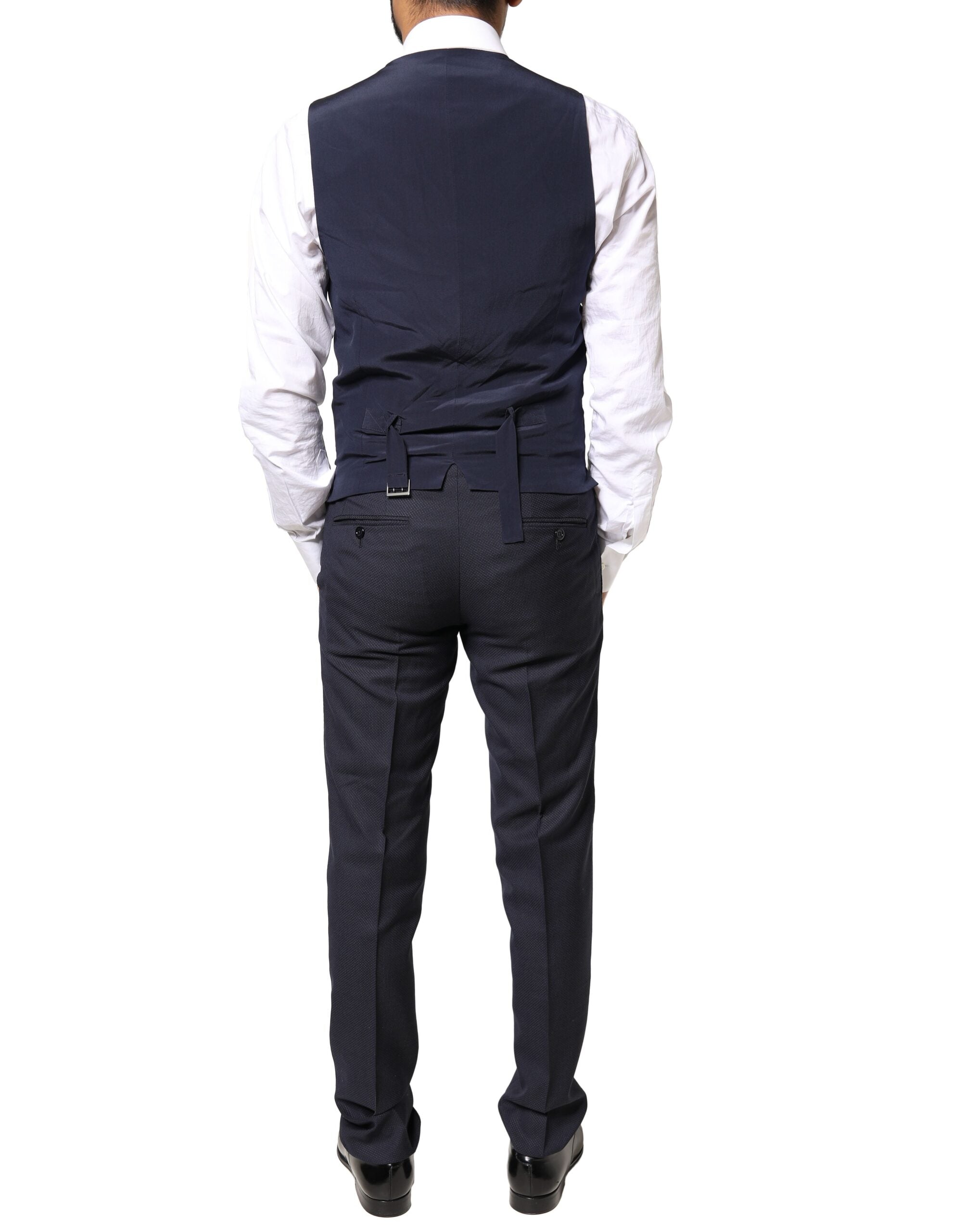 Traje formal de tres piezas MARTINI de fantasía negra de Dolce & Gabbana-7