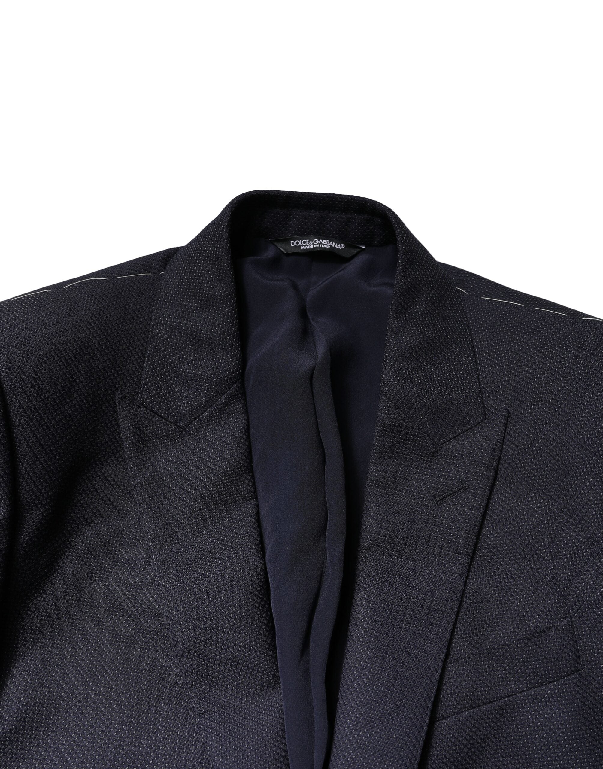Traje formal de tres piezas MARTINI de fantasía negra de Dolce & Gabbana-8