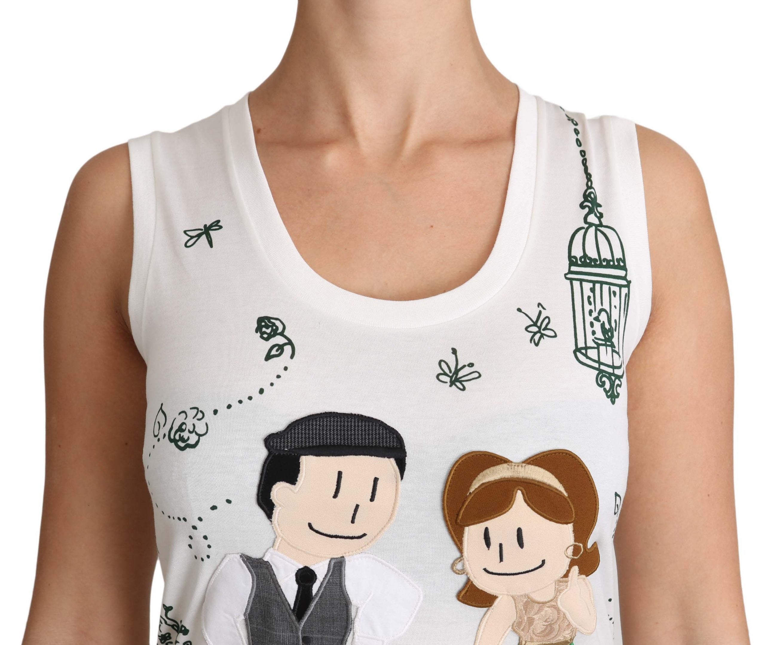 Camiseta sin mangas de algodón blanco Dolce & Gabbana #dgfamily-3