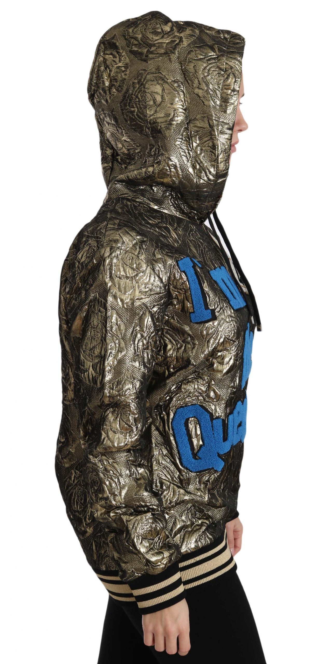 Dolce & Gabbana In The Queen Jaquard Gold Sweatshirt Hoodie-2