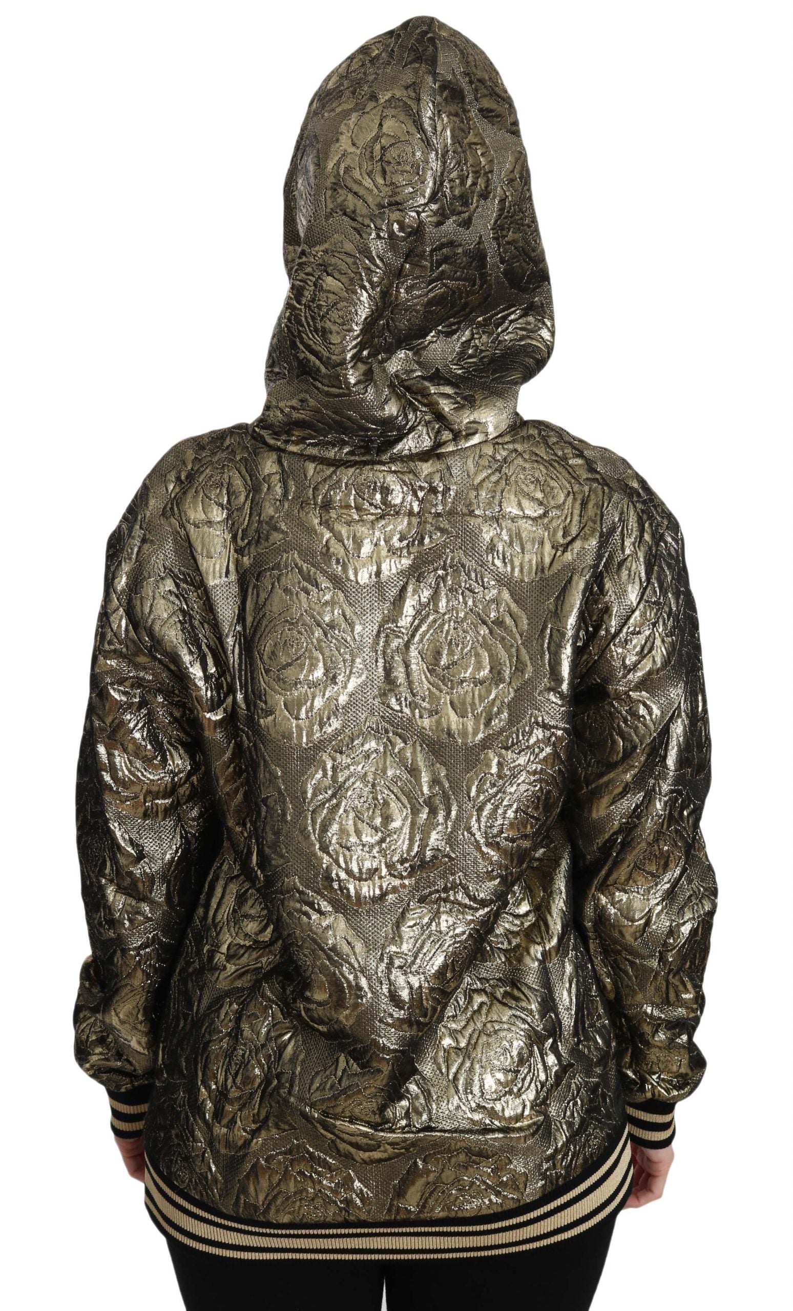 Dolce & Gabbana In The Queen Jaquard Gold Sweatshirt Hoodie-3