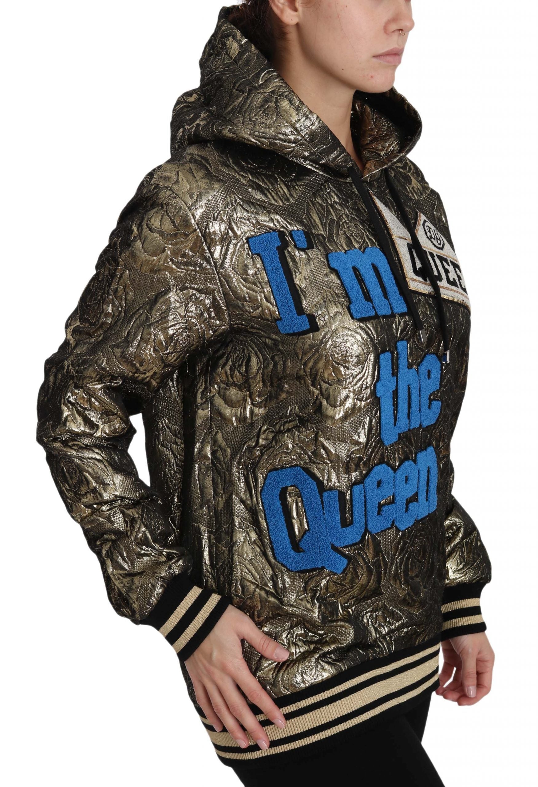 Dolce & Gabbana In The Queen Jaquard Gold Sweatshirt Hoodie-5