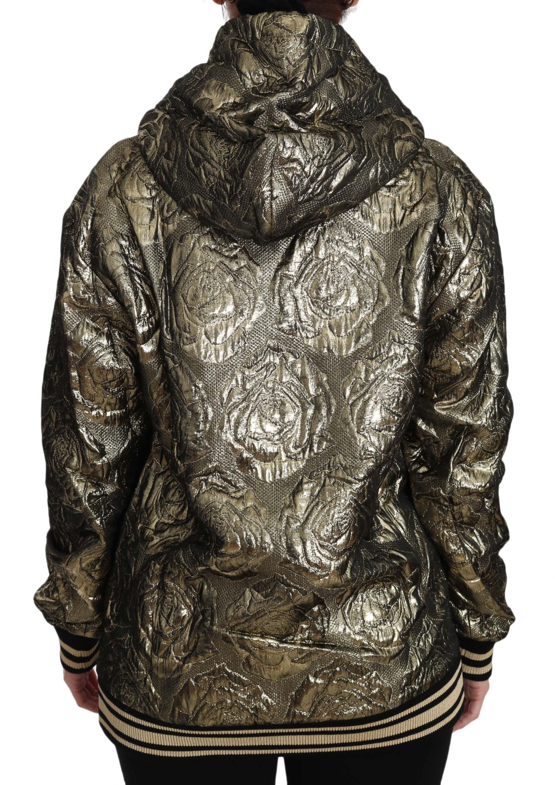Dolce & Gabbana In The Queen Jaquard Gold Sweatshirt Hoodie-7
