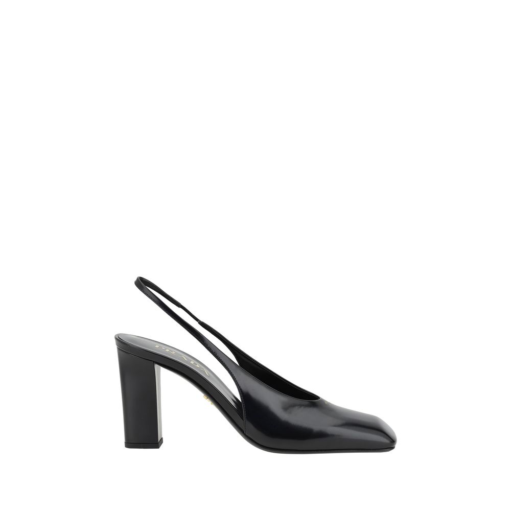 Prada Black Calfskin Pumps-1