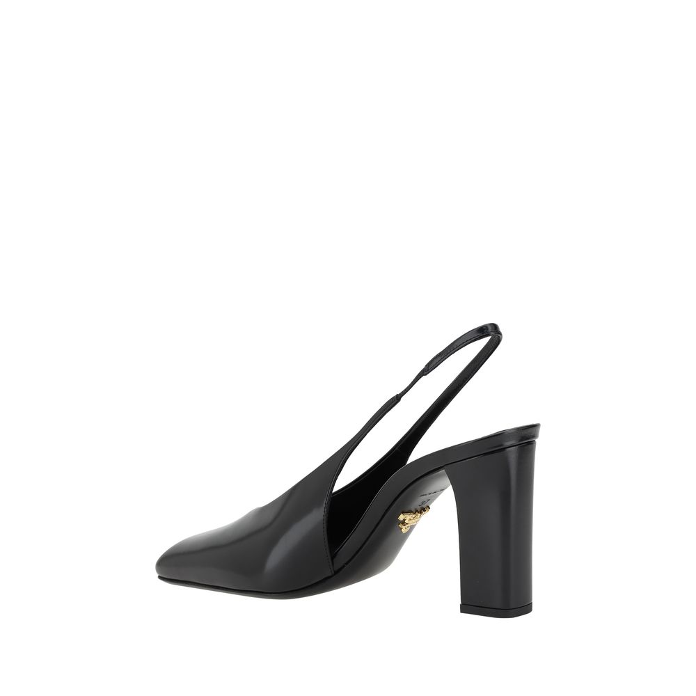 Prada Black Calfskin Pumps-3