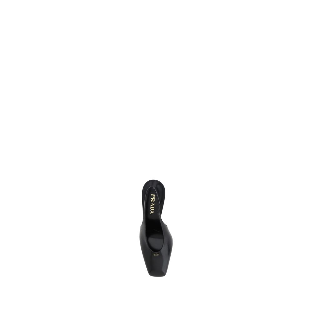 Prada Black Calfskin Pumps-4