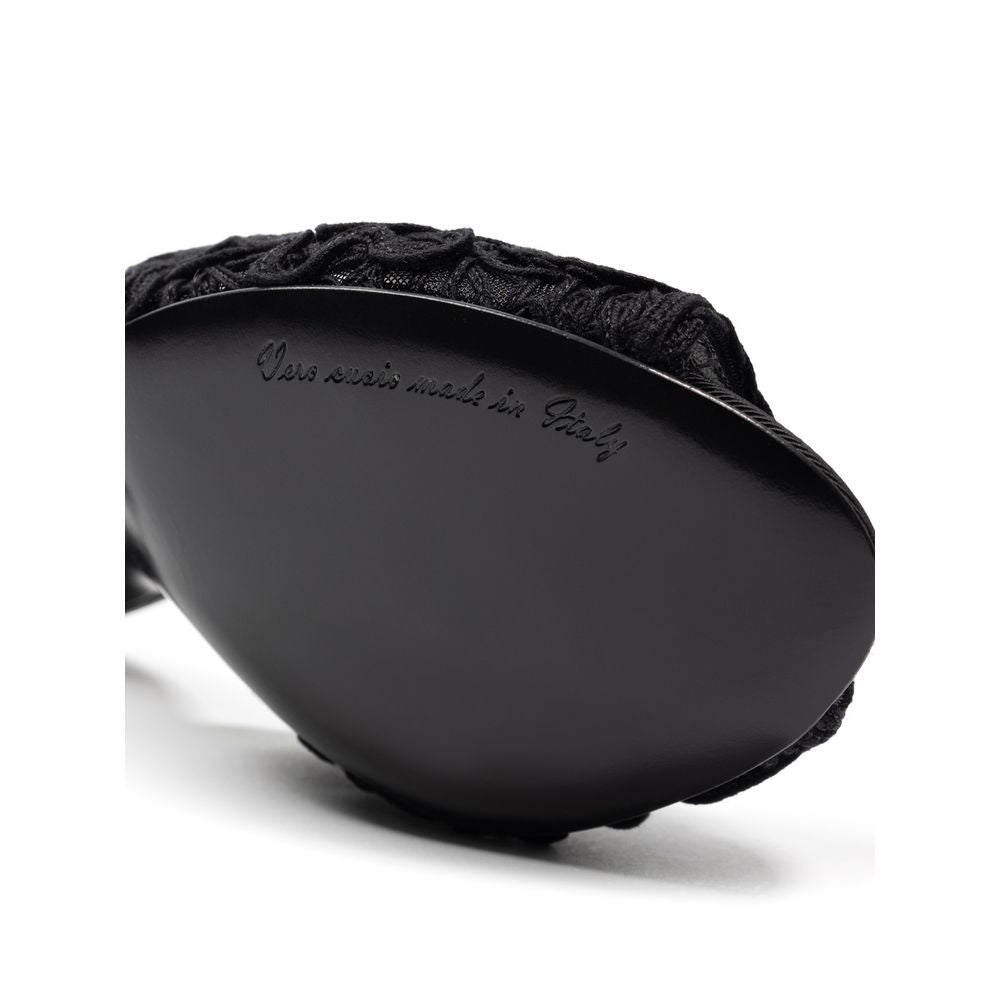 Dolce & Gabbana Black Cotton Mules-6